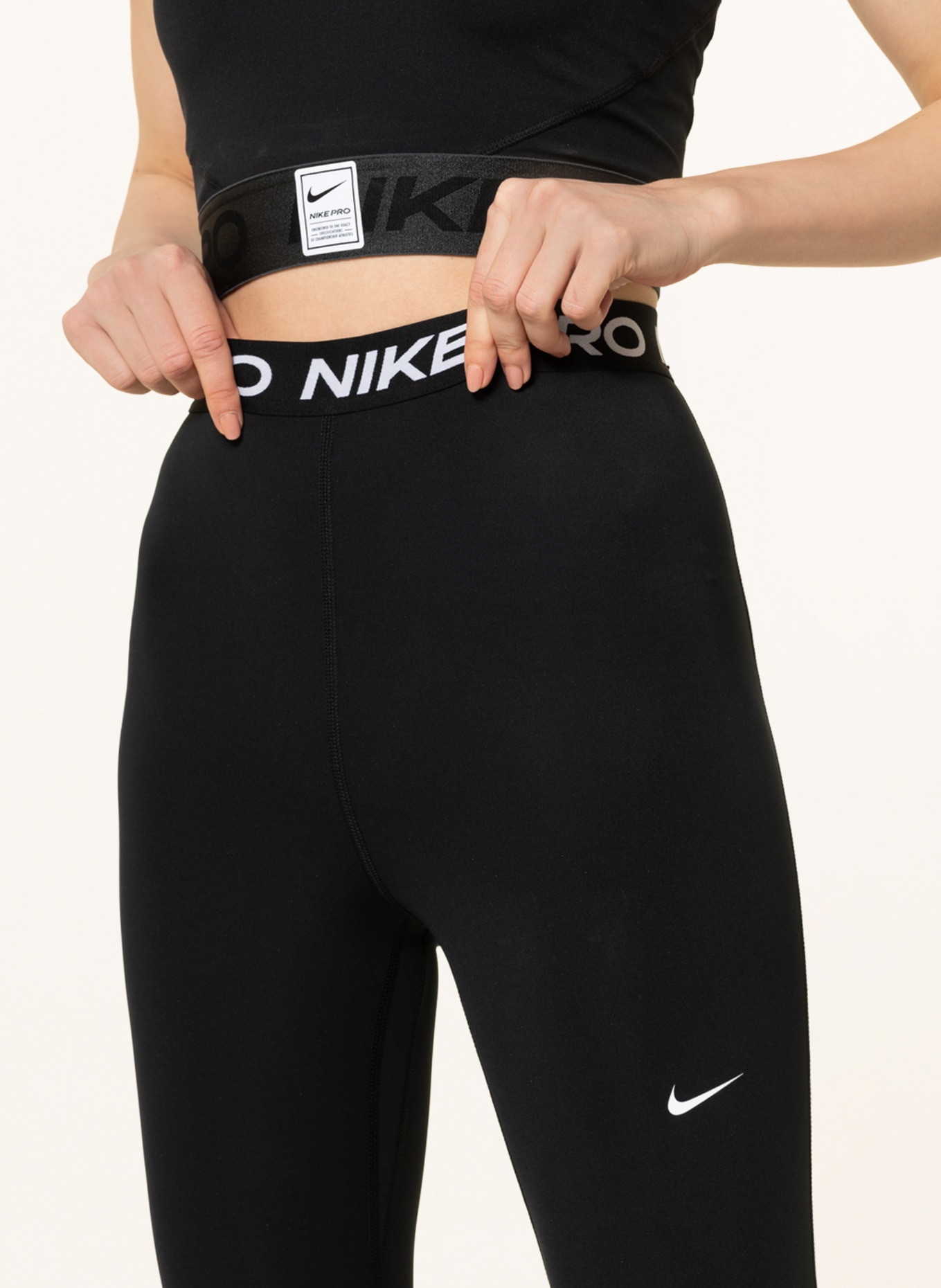 Nike Tights NIKE PRO 365 with mesh, Color: BLACK (Image 5)