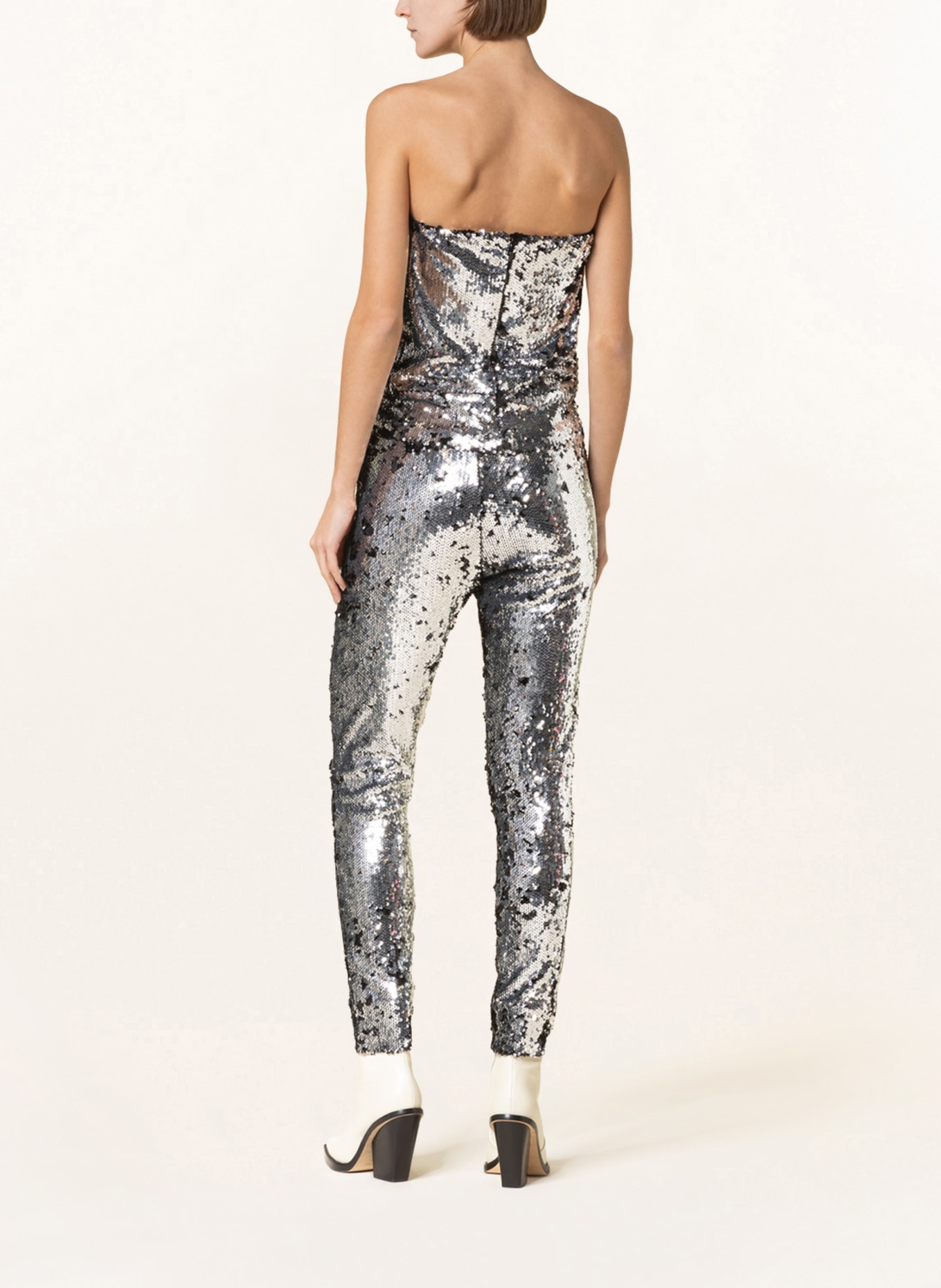 ISABEL MARANT Top MANDY with cut-out and sequins, Color: SILVER (Image 3)