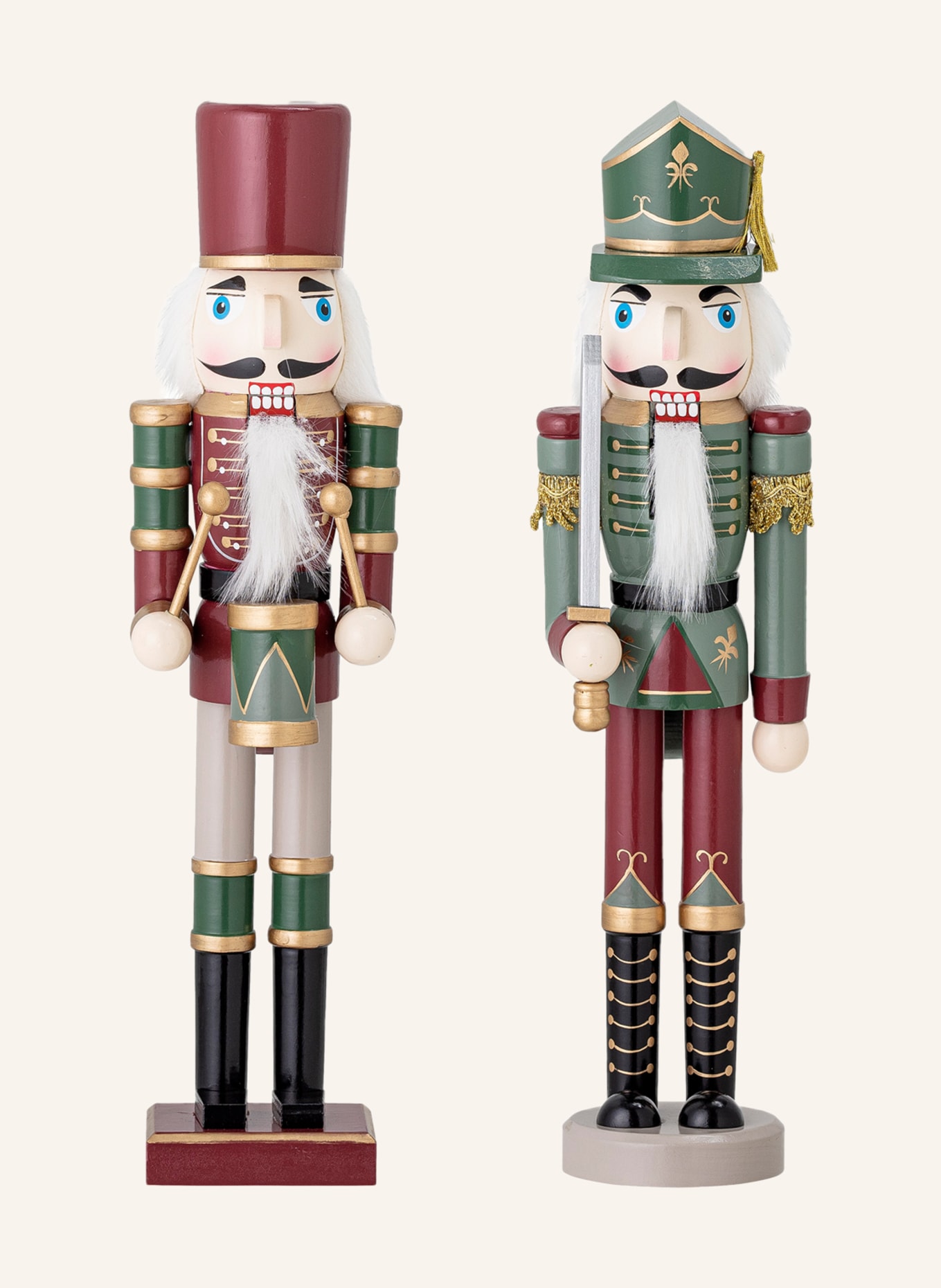 Bloomingville 2er-Set Dekofiguren DARREN: HELLROSA