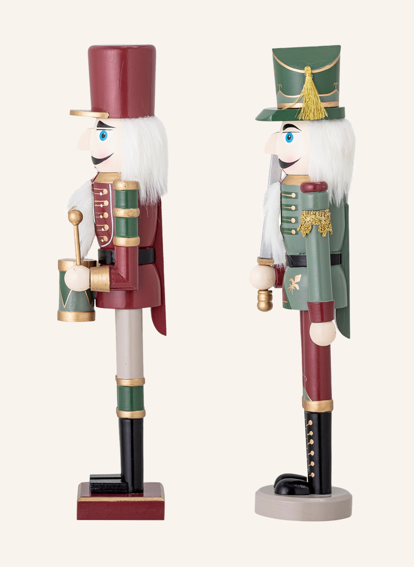 Bloomingville 2er-Set Dekofiguren DARREN: HELLROSA