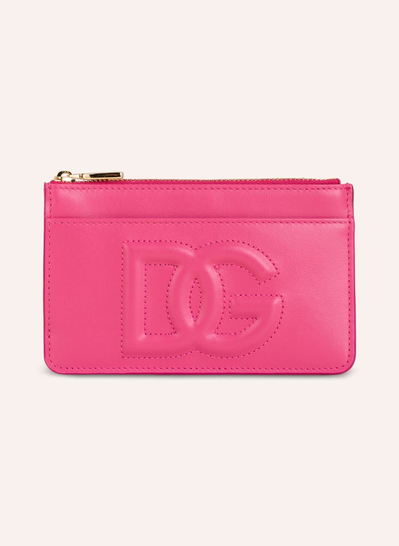DOLCE & GABBANA Card case with coin compartment, Color: PINK (Image 1)