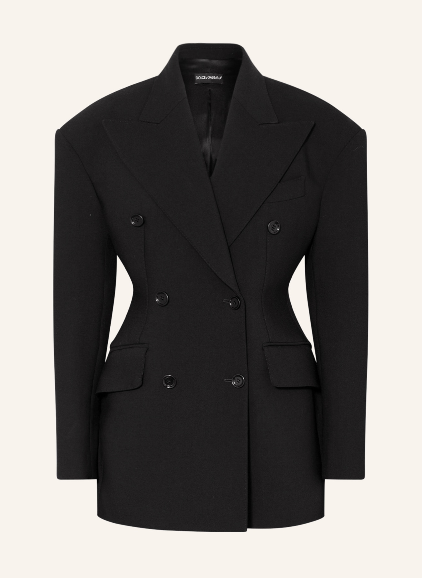 DOLCE & GABBANA Long blazer, Color: BLACK (Image 1)