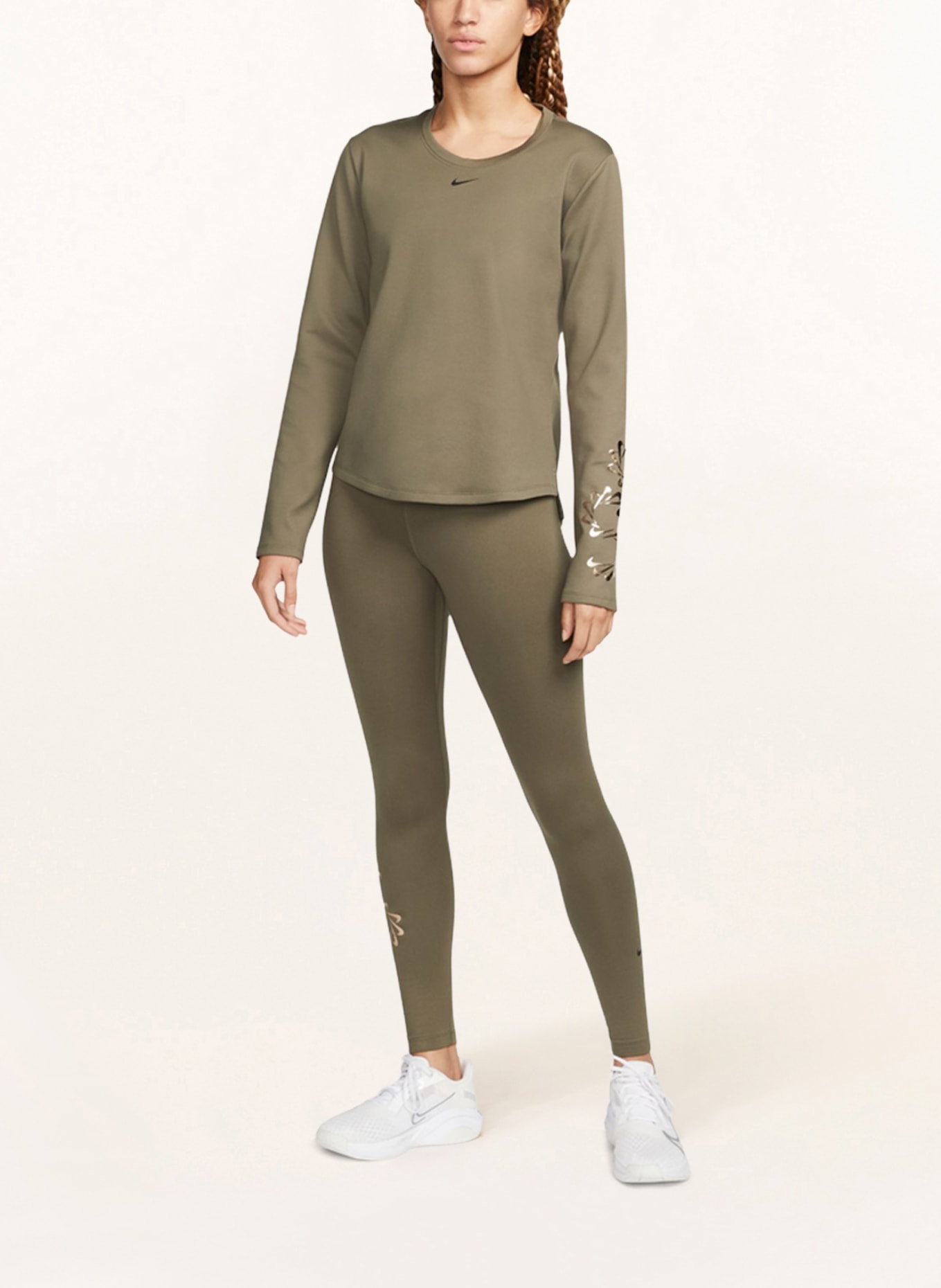 Nike Long sleeve shirt THERMA-FIT ONE, Color: OLIVE (Image 2)