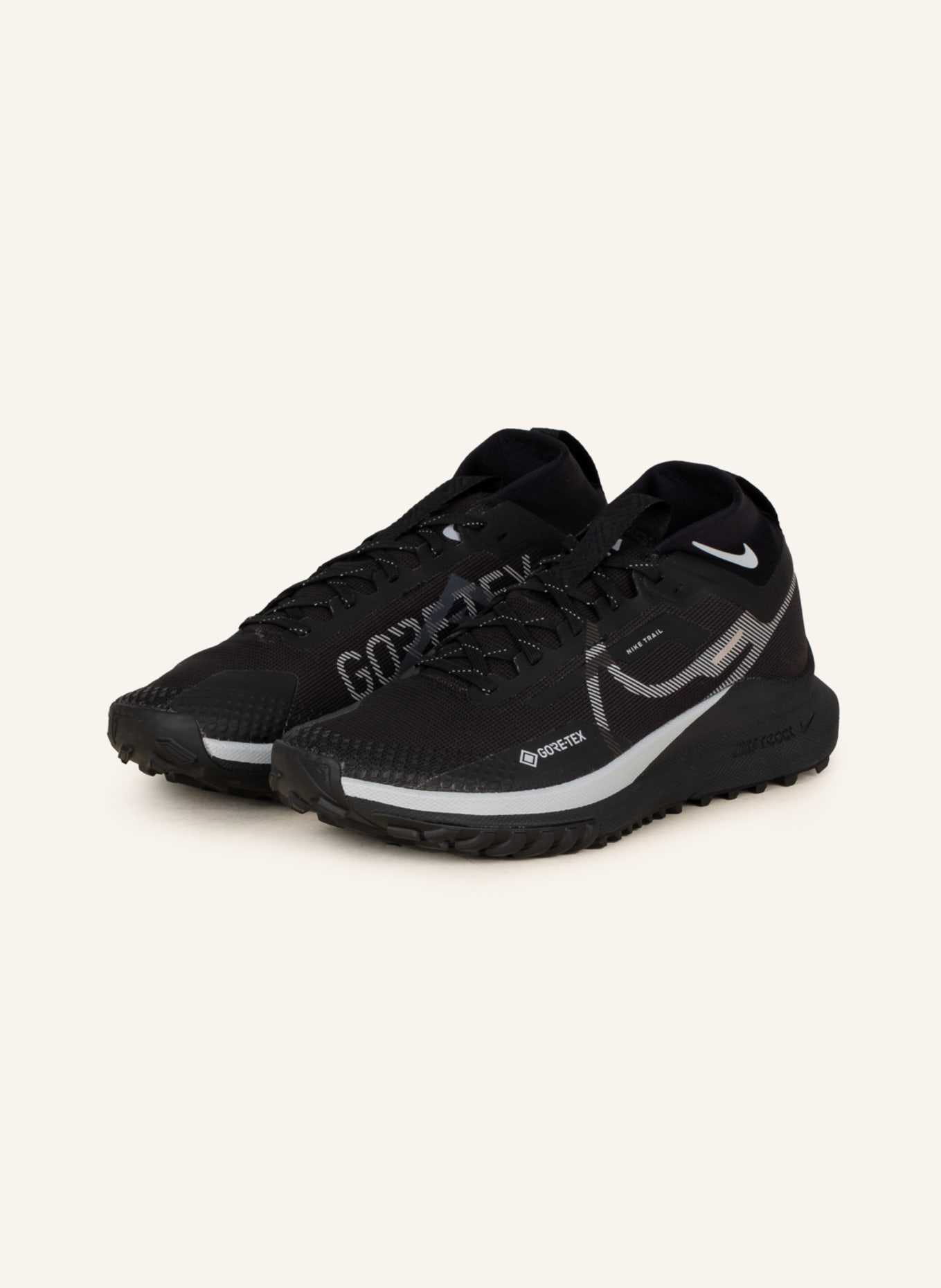 Nike Trailrunning-Schuhe REACT PEGASUS TRAIL 4 GTX, Farbe: SCHWARZ/ GRAU(Bild null)