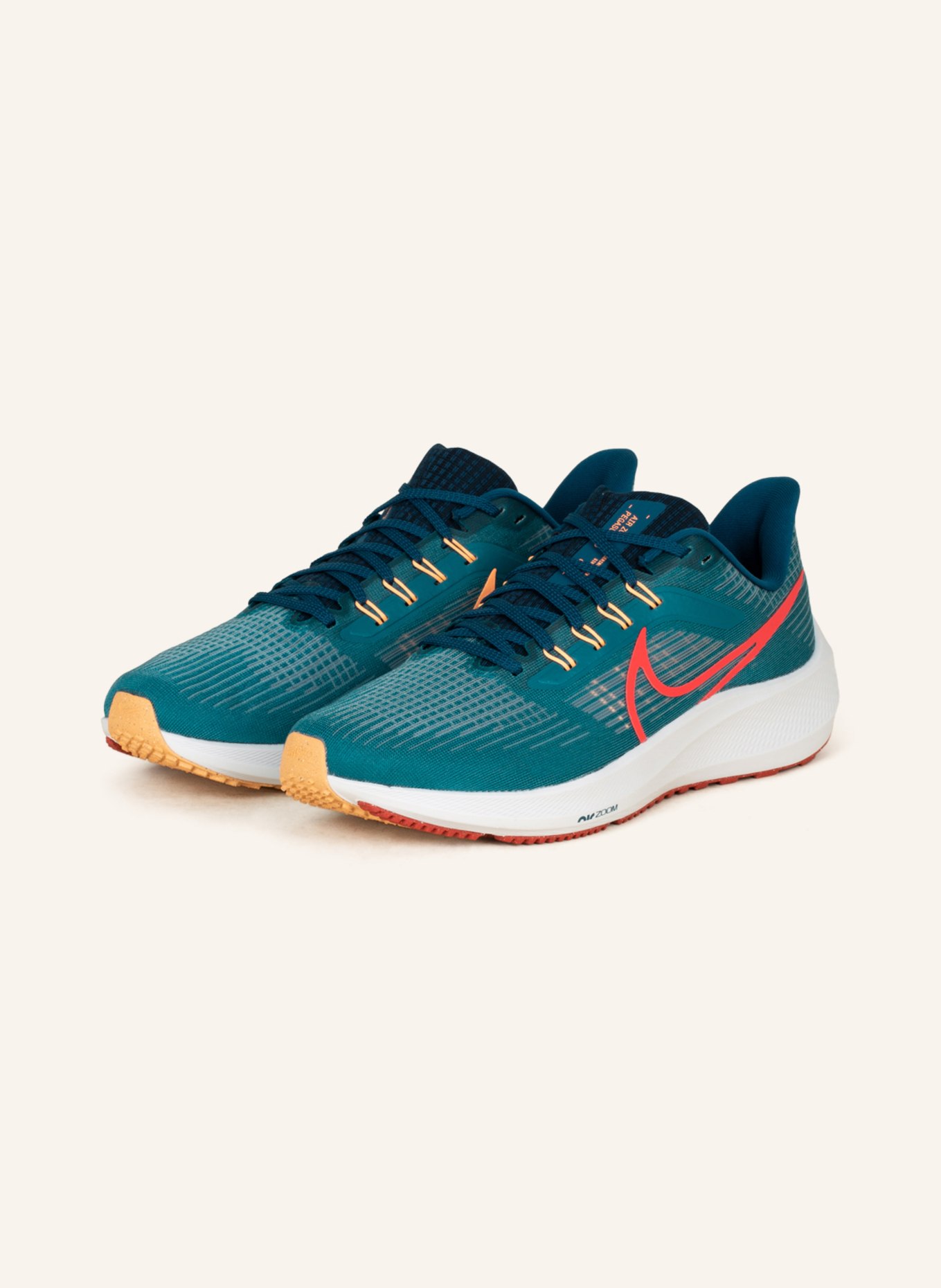 Nike Buty do biegania AIR ZOOM PEGASUS 39, Kolor: PETROL/ CZERWONY (Obrazek 1)