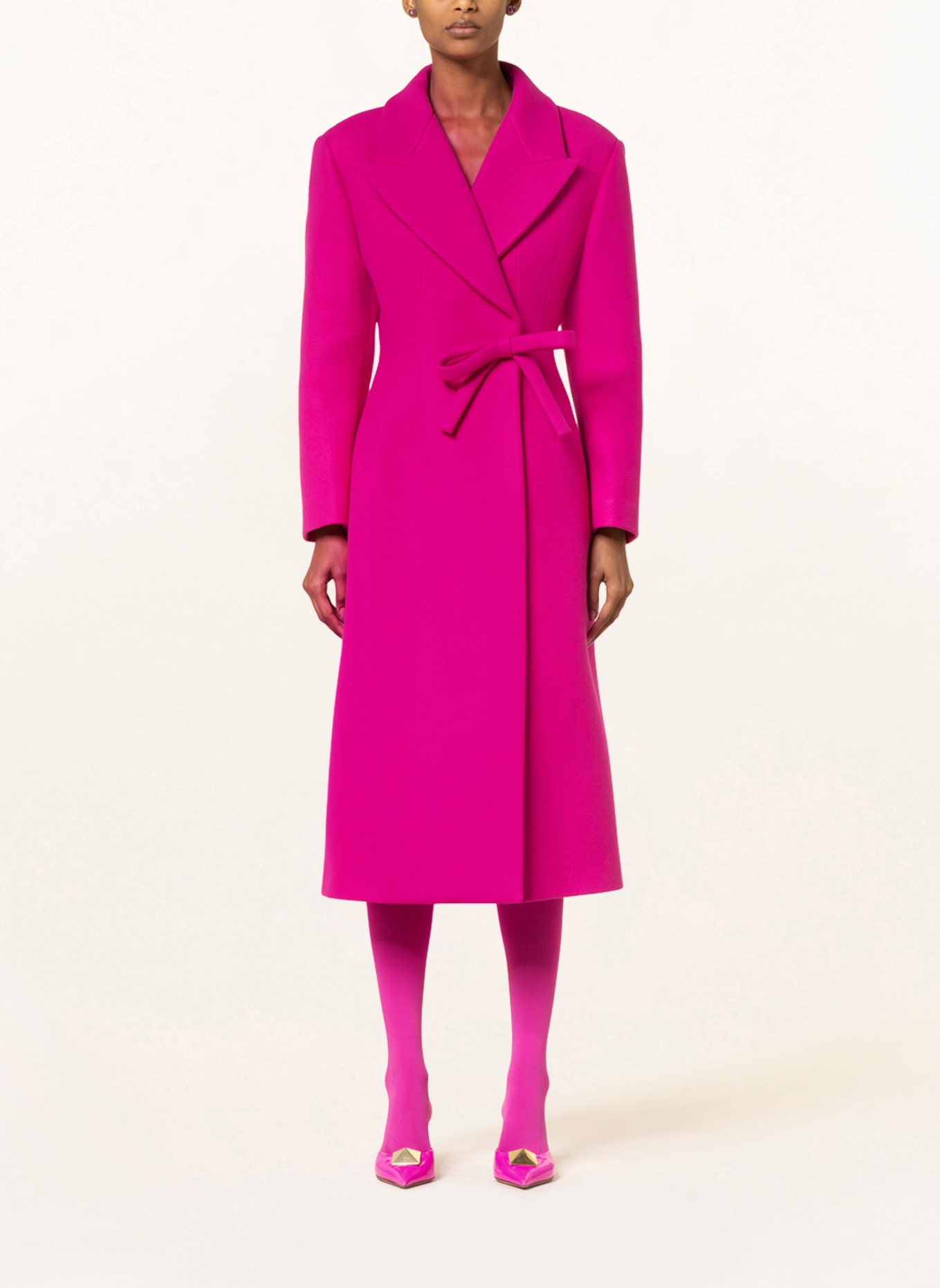 VALENTINO Wool coat, Color: PINK (Image 2)