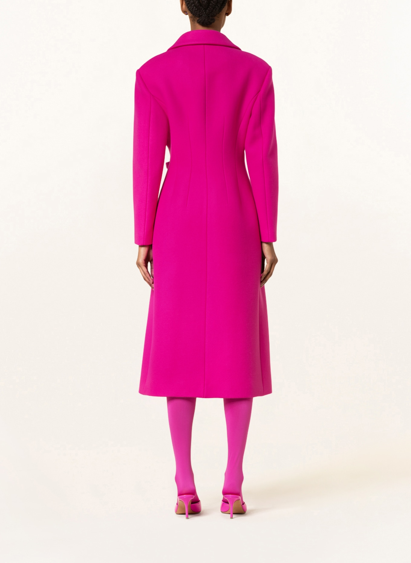 VALENTINO Wool coat, Color: PINK (Image 3)