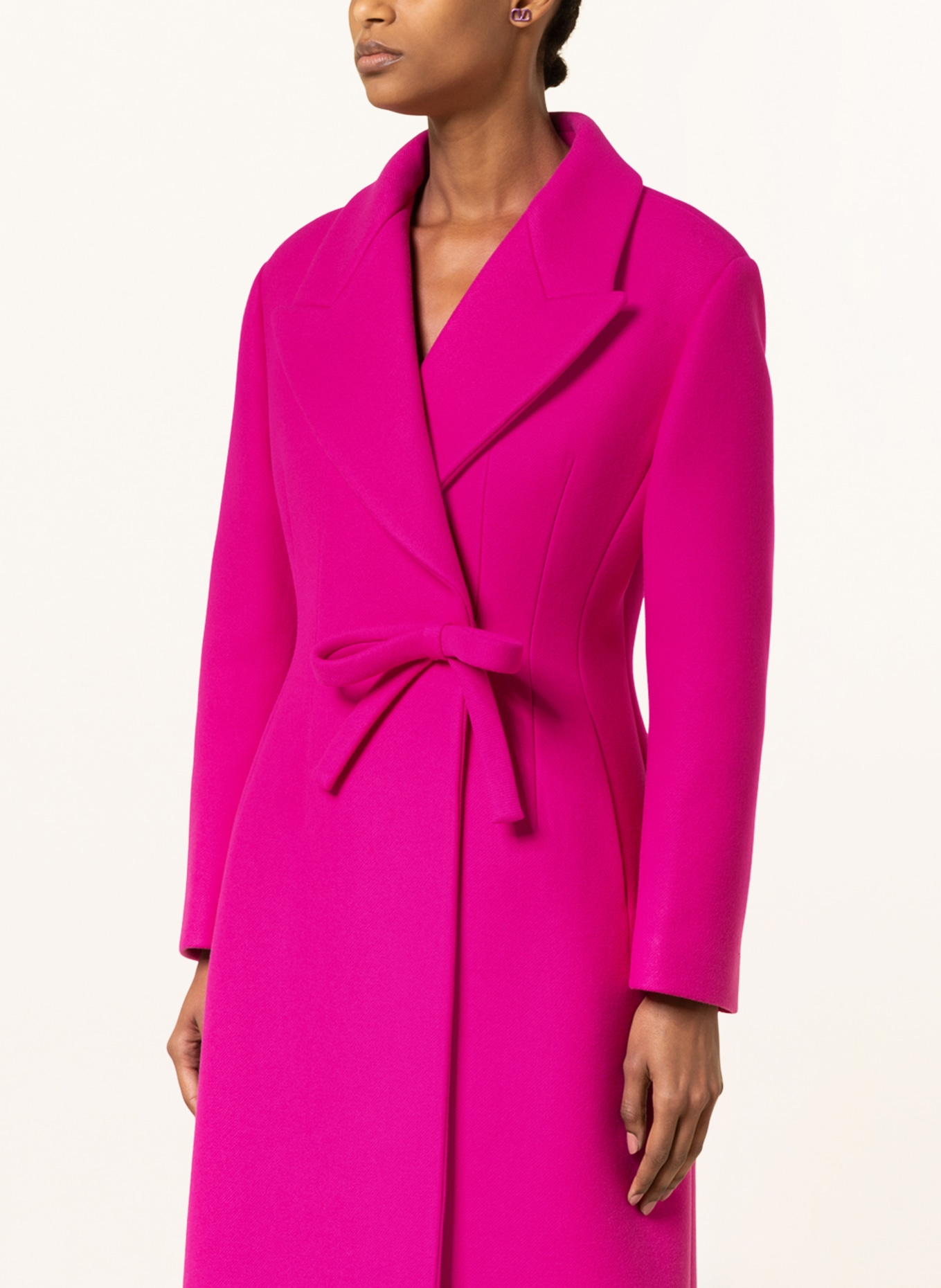 VALENTINO Wool coat, Color: PINK (Image 4)