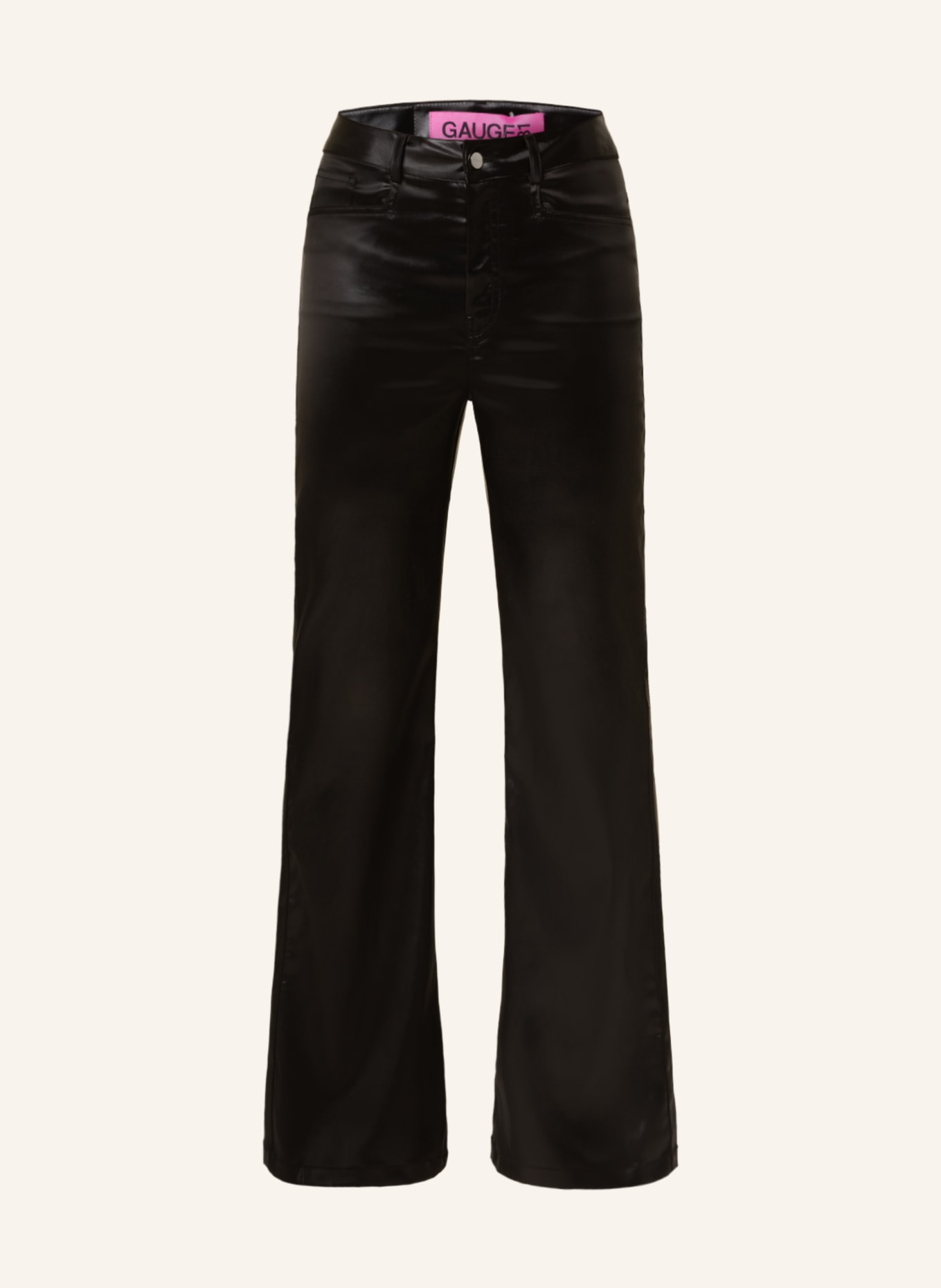GAUGE81 Satin pants ATHY , Color: BLACK (Image 1)