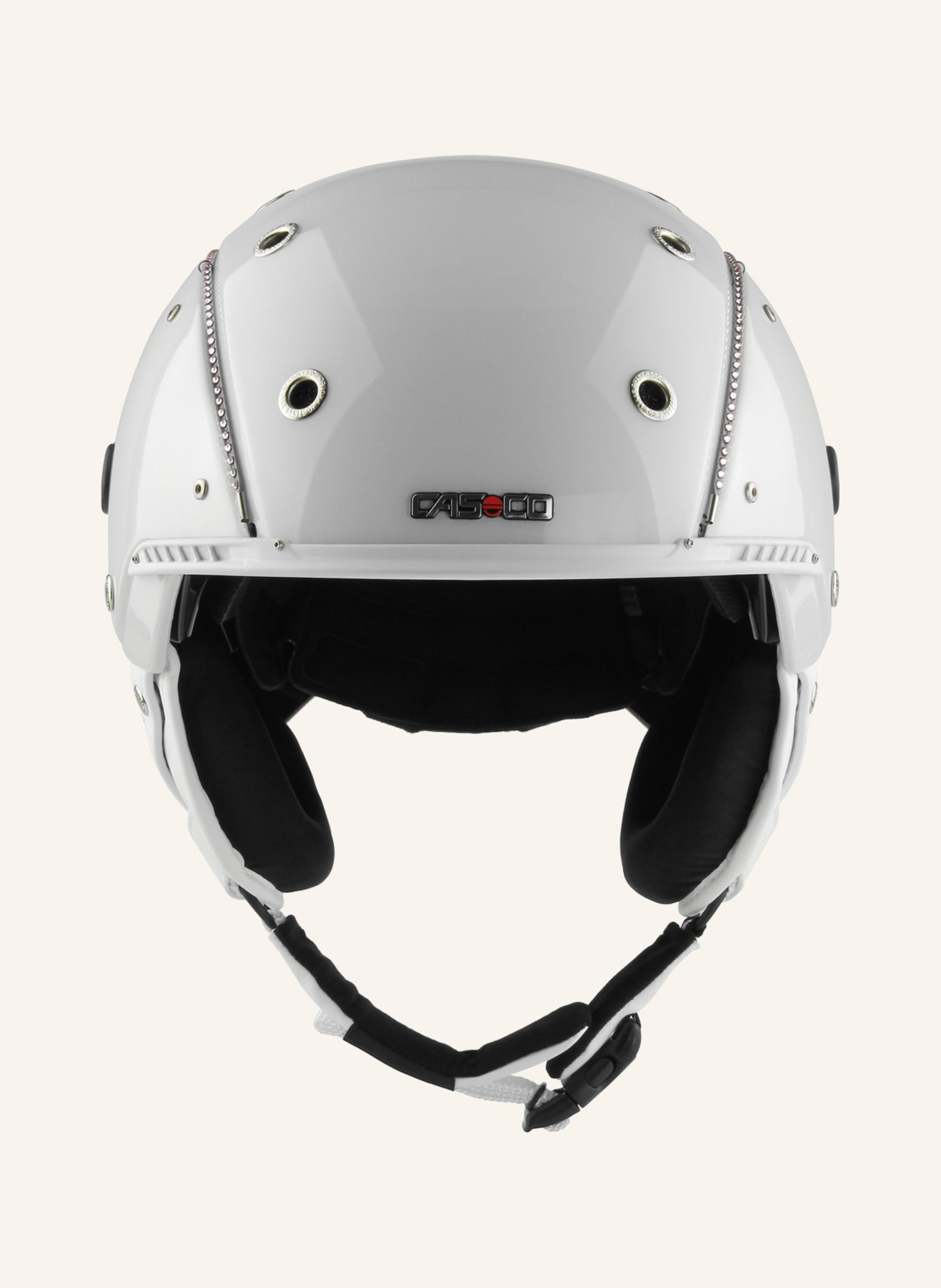 CASCO Ski helmet SP-3 SPECIAL with Swarovski crystals, Color: WHITE (Image 3)