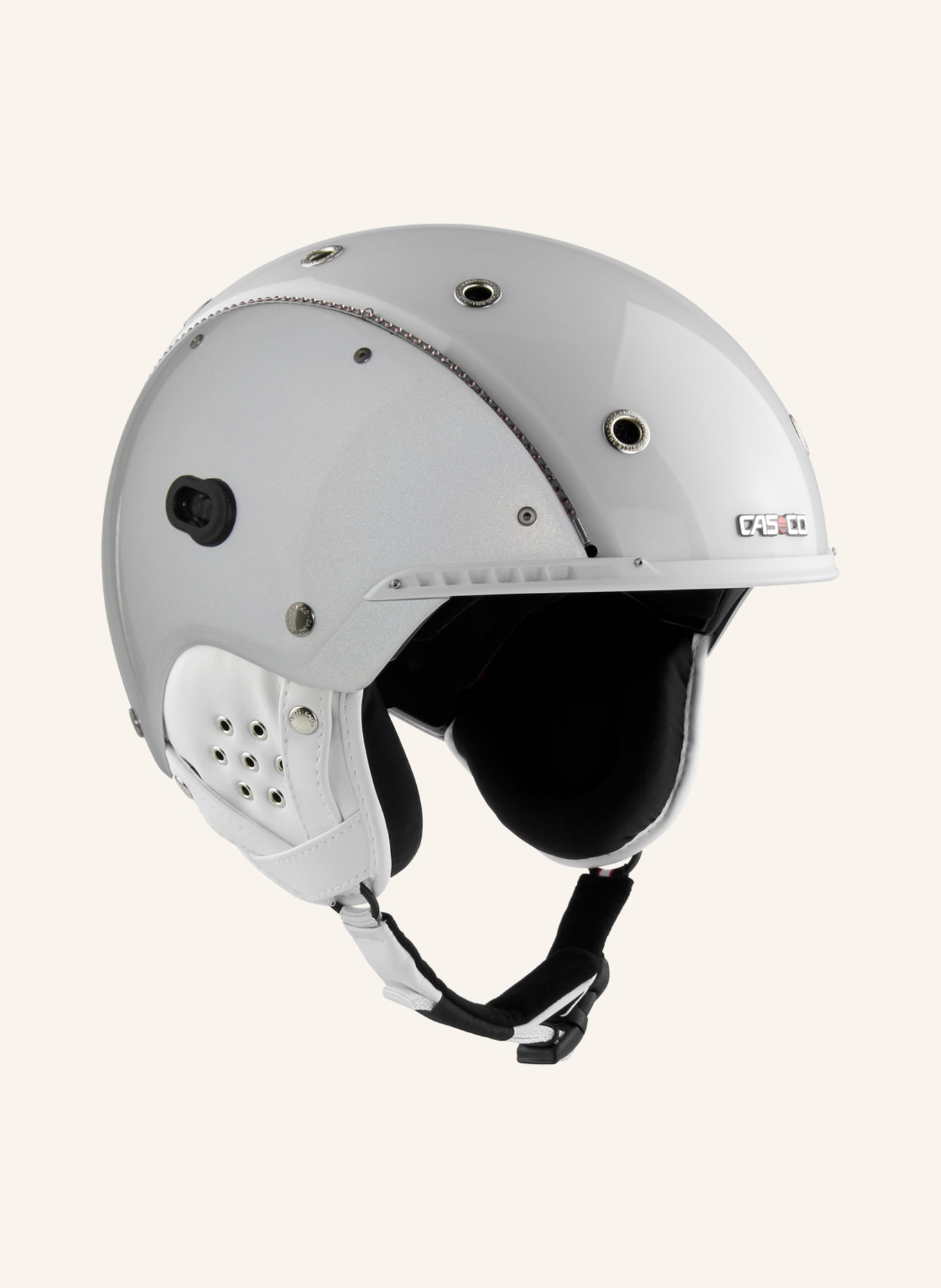 CASCO Ski helmet SP-3 SPECIAL with Swarovski crystals, Color: WHITE (Image 4)