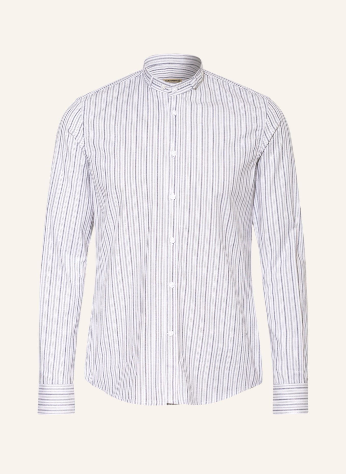 Gottseidank Trachtenhemd LENZ Extra Slim Fit mit Stehkragen, Farbe: BLAUGRAU/ WEISS (Bild 1)