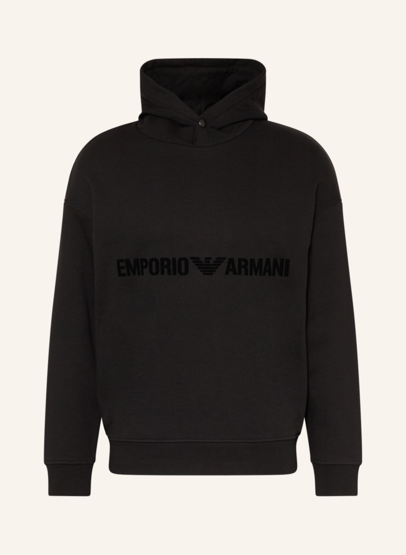 EMPORIO ARMANI Hoodie: SCHWARZ