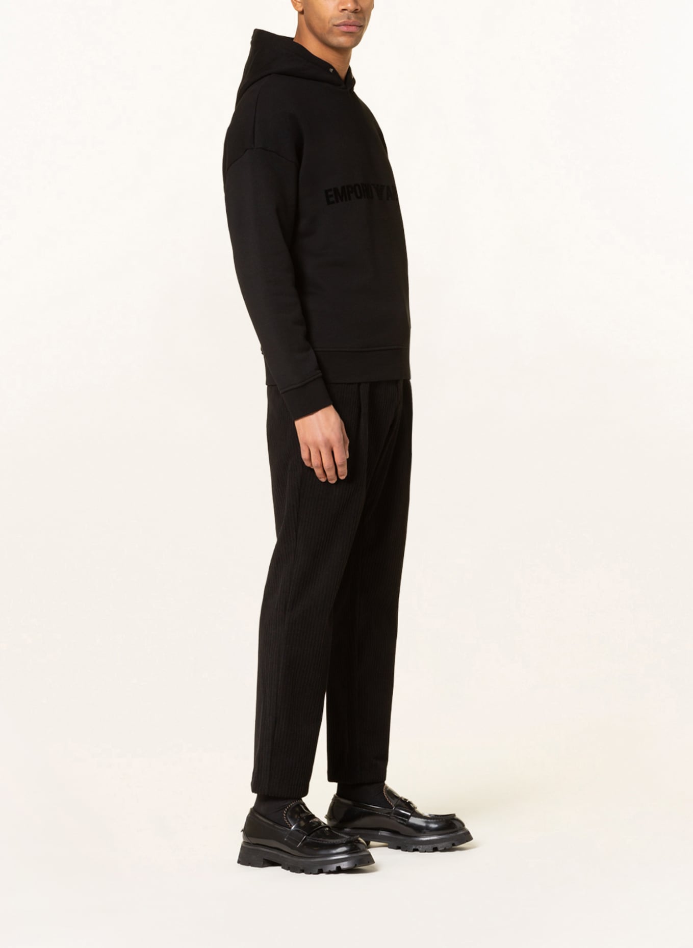 EMPORIO ARMANI Hoodie: SCHWARZ