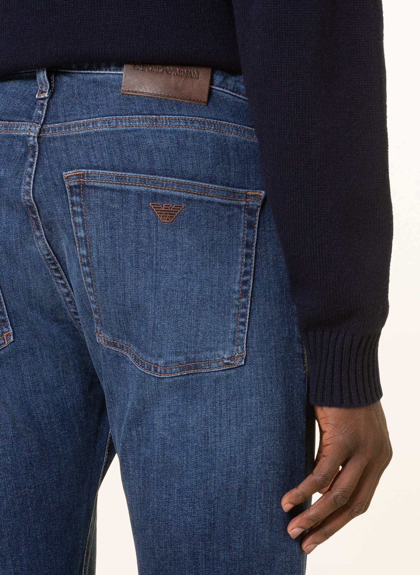 EMPORIO ARMANI Jeans Regular Fit, Farbe: 0942 DENIM BLU MD (Bild 5)