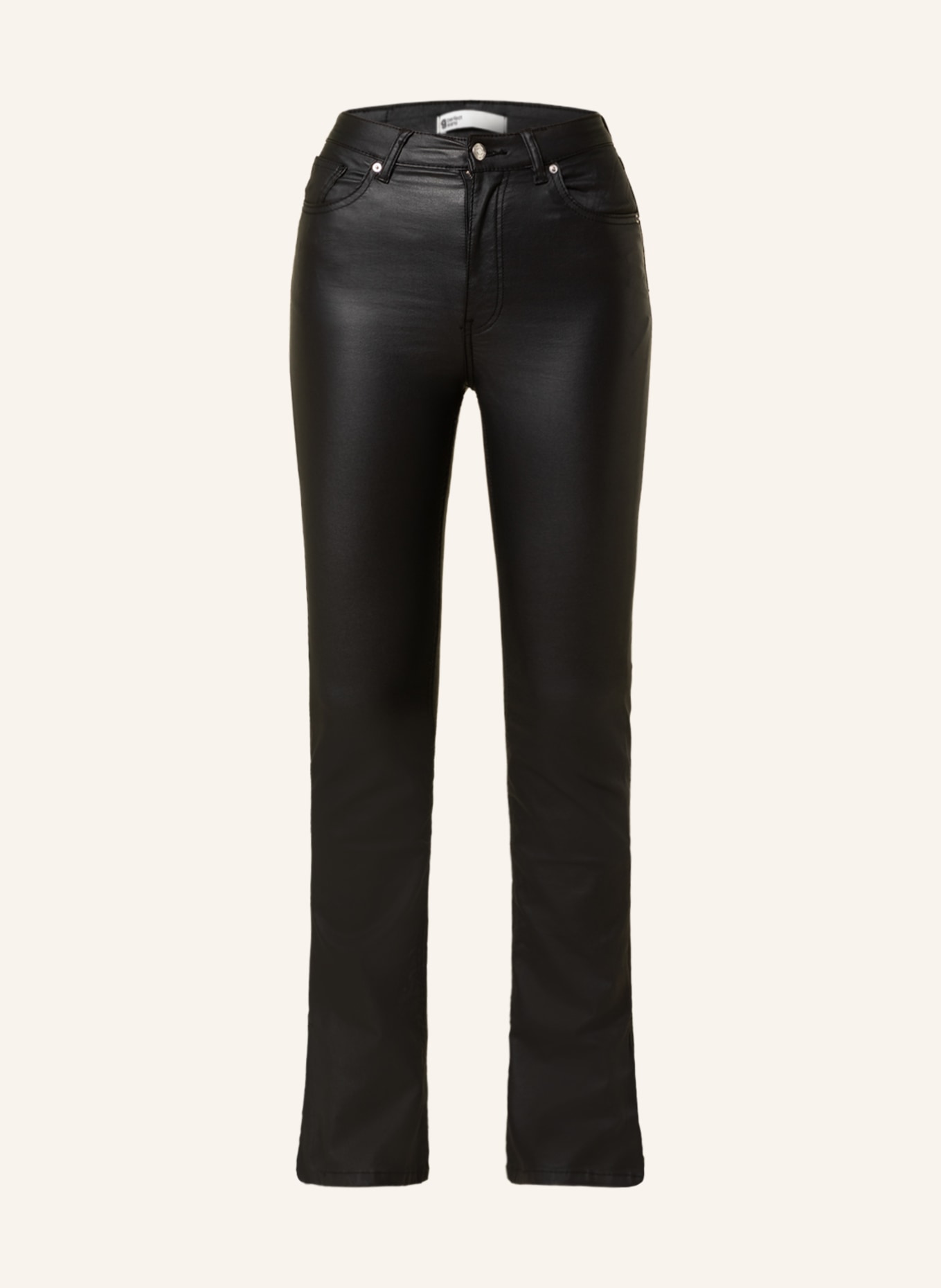 Molly coated jeans - Black - Women - Gina Tricot