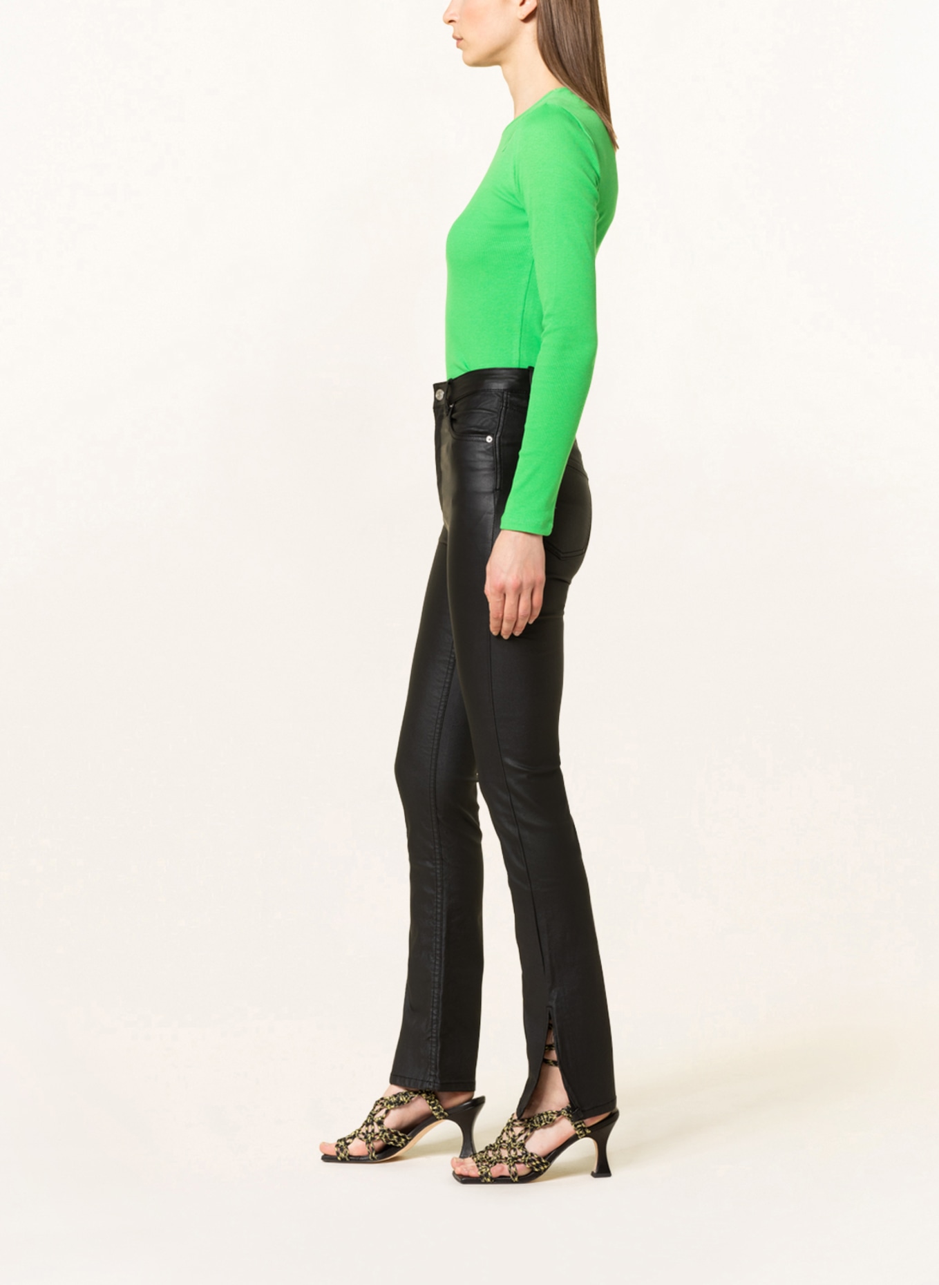 gina tricot Coated jeans, Color: BLACK (Image 4)