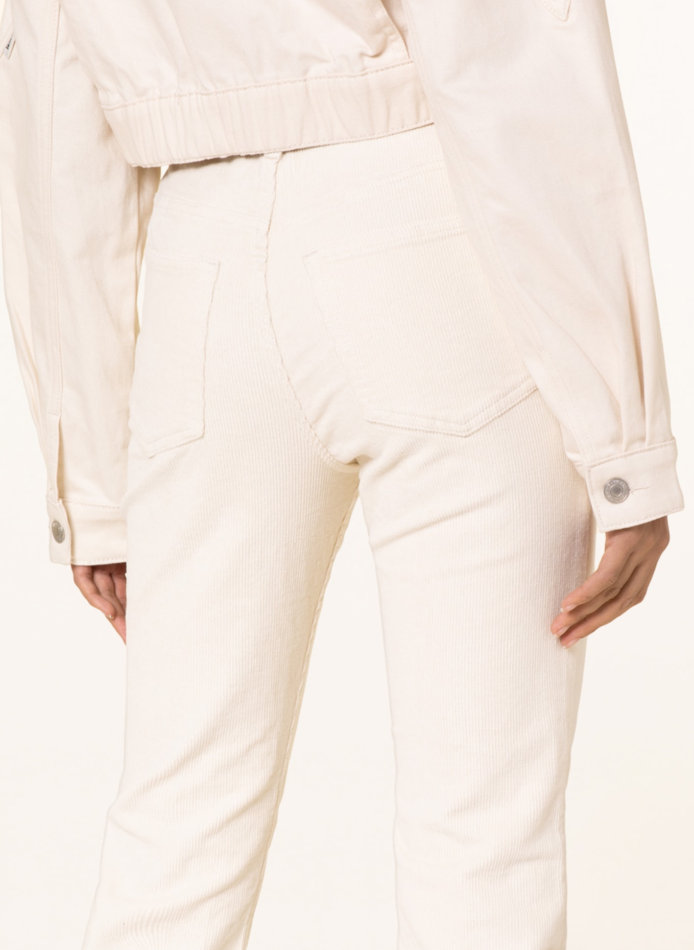 gina tricot Manšestrové kalhoty, Barva: BÍLÁ (Obrázek 5)