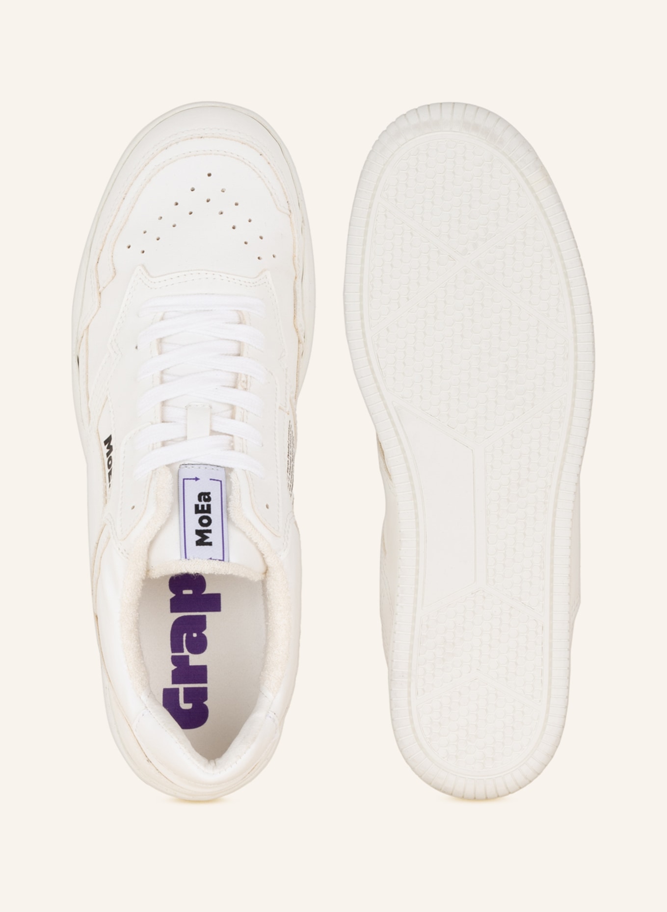 MoEa Sneakers GRAPE, Color: WHITE (Image 5)
