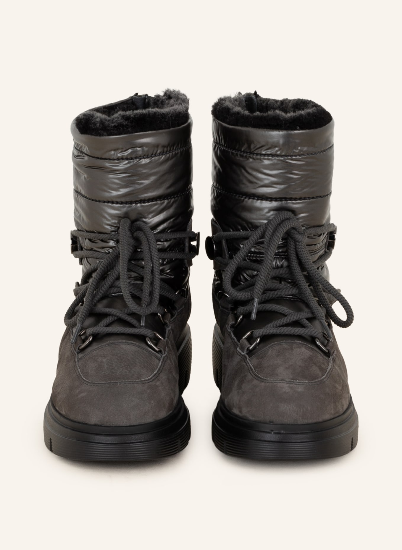 paul green Lace-up boots, Color: DARK GRAY (Image 3)