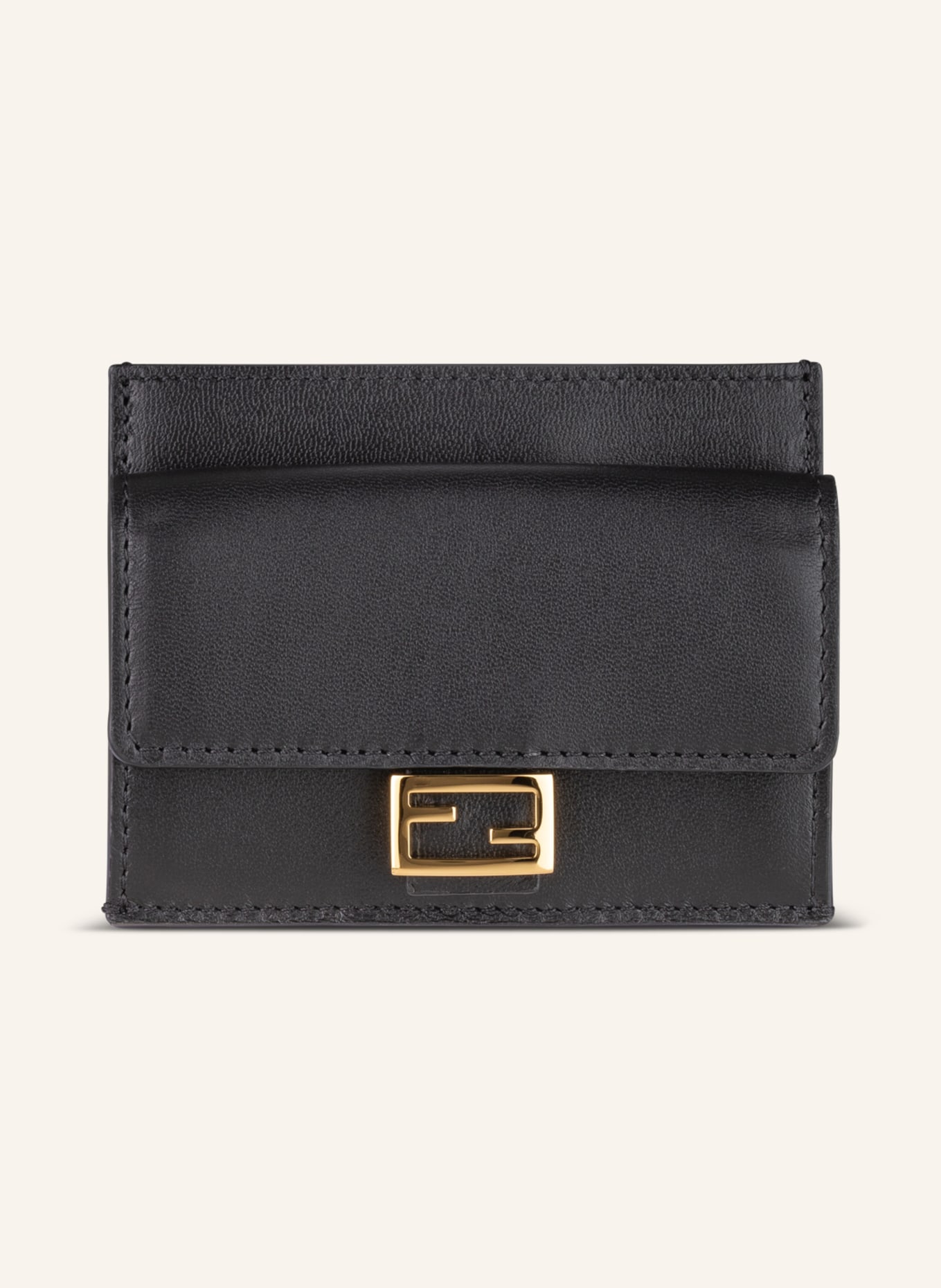 FENDI Card case with coin compartment, Color: BLACK (Image 1)