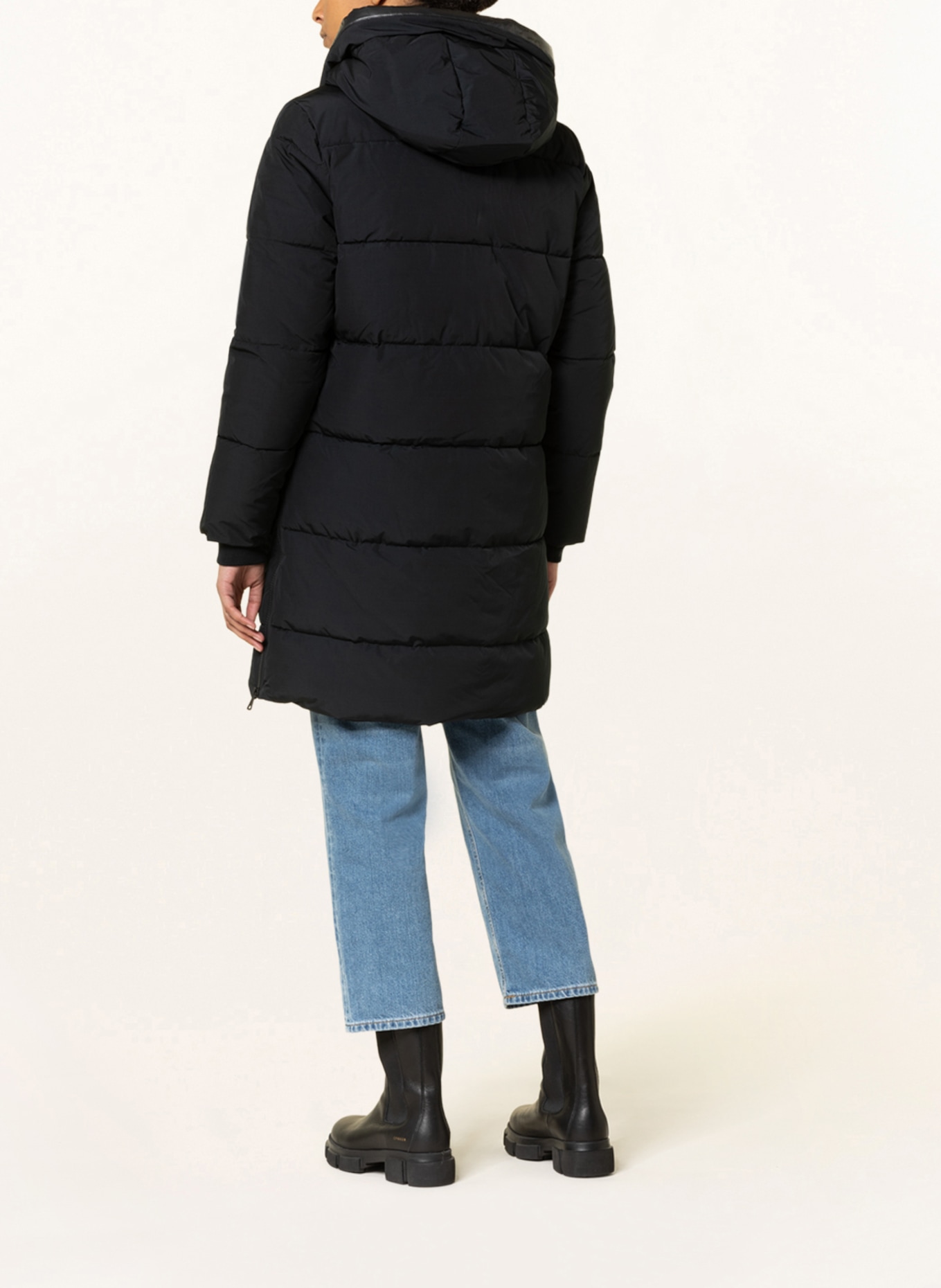 rich&royal Quilted coat, Color: BLACK (Image 3)