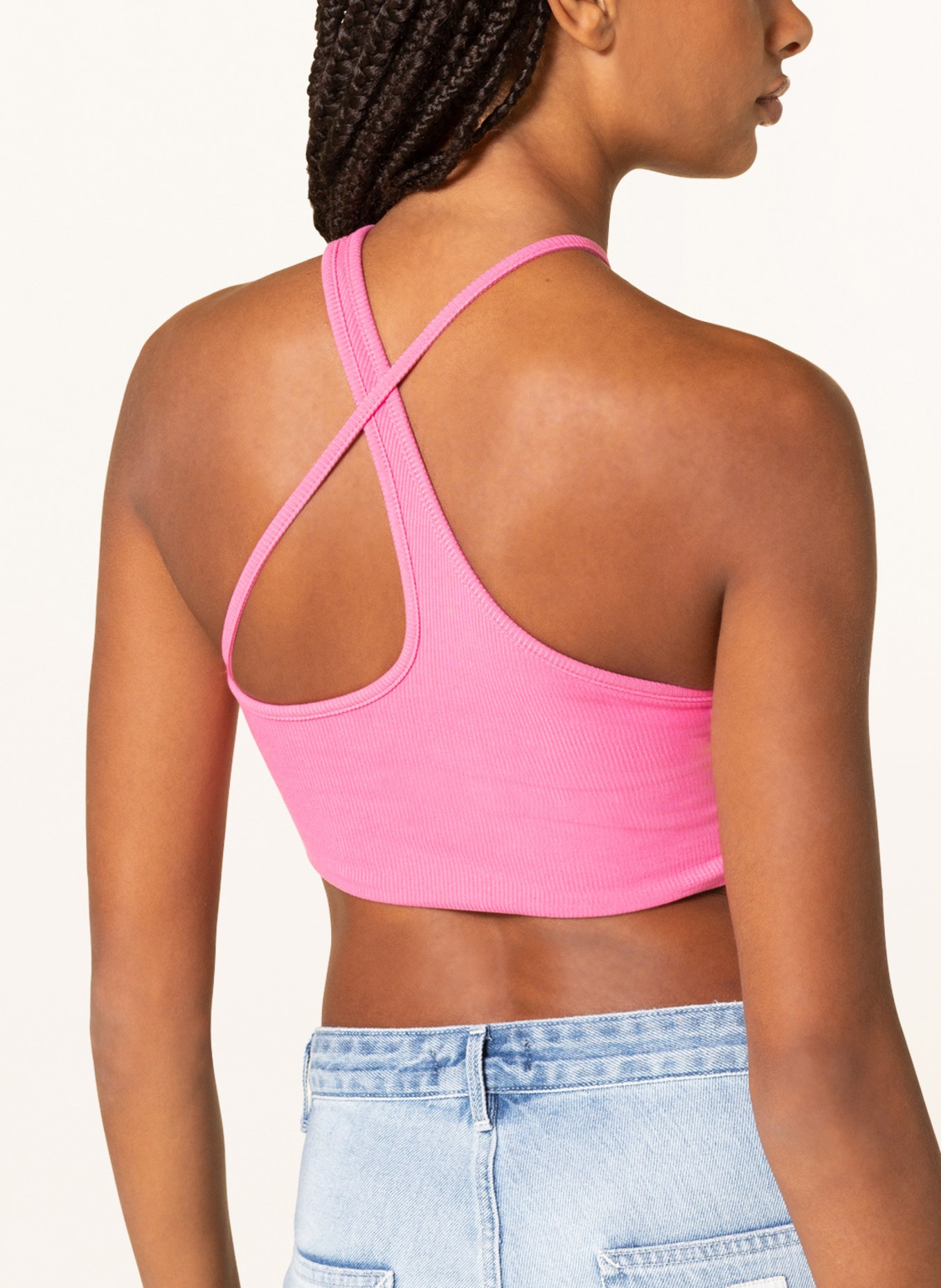 WRSTBHVR Cropped top SCAI, Color: NEON PINK (Image 4)