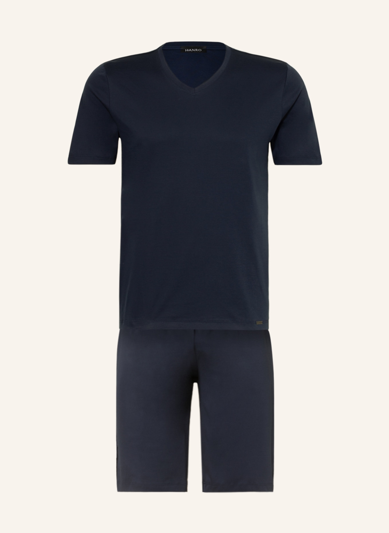 HANRO Shorty-Schlafanzug NIGHT SELECTION, Farbe: DUNKELBLAU (Bild 1)