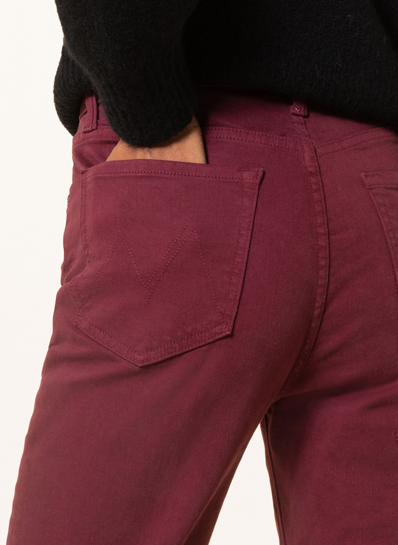 MOTHER Bootcut Jeans, Color: DARK RED (Image 5)