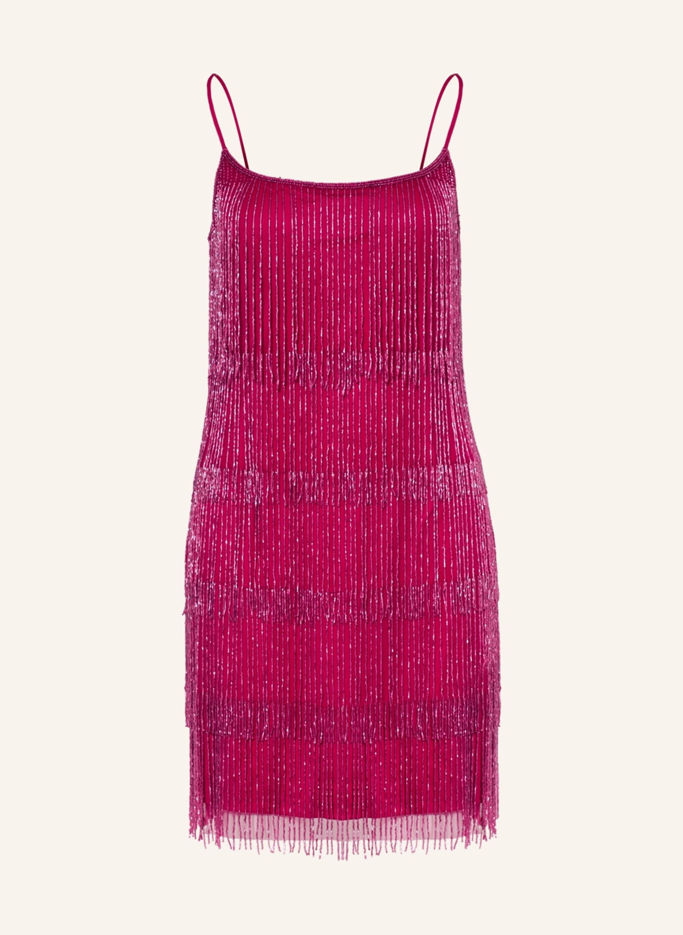 ADRIANNA PAPELL Cocktail dress with decorative beads, Color: FUCHSIA (Image 1)