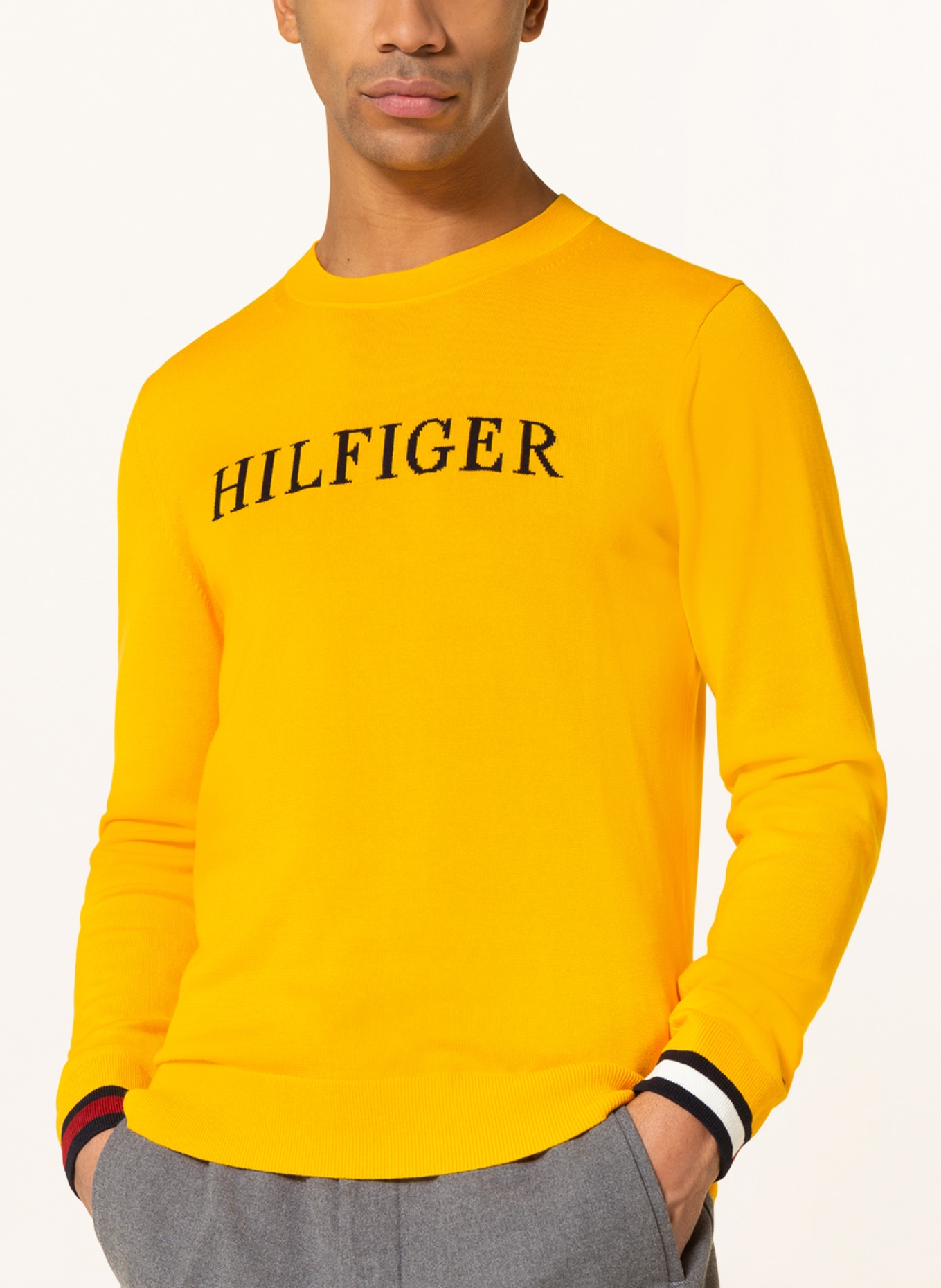 TOMMY HILFIGER Pullover, Farbe: DUNKELGELB (Bild 4)