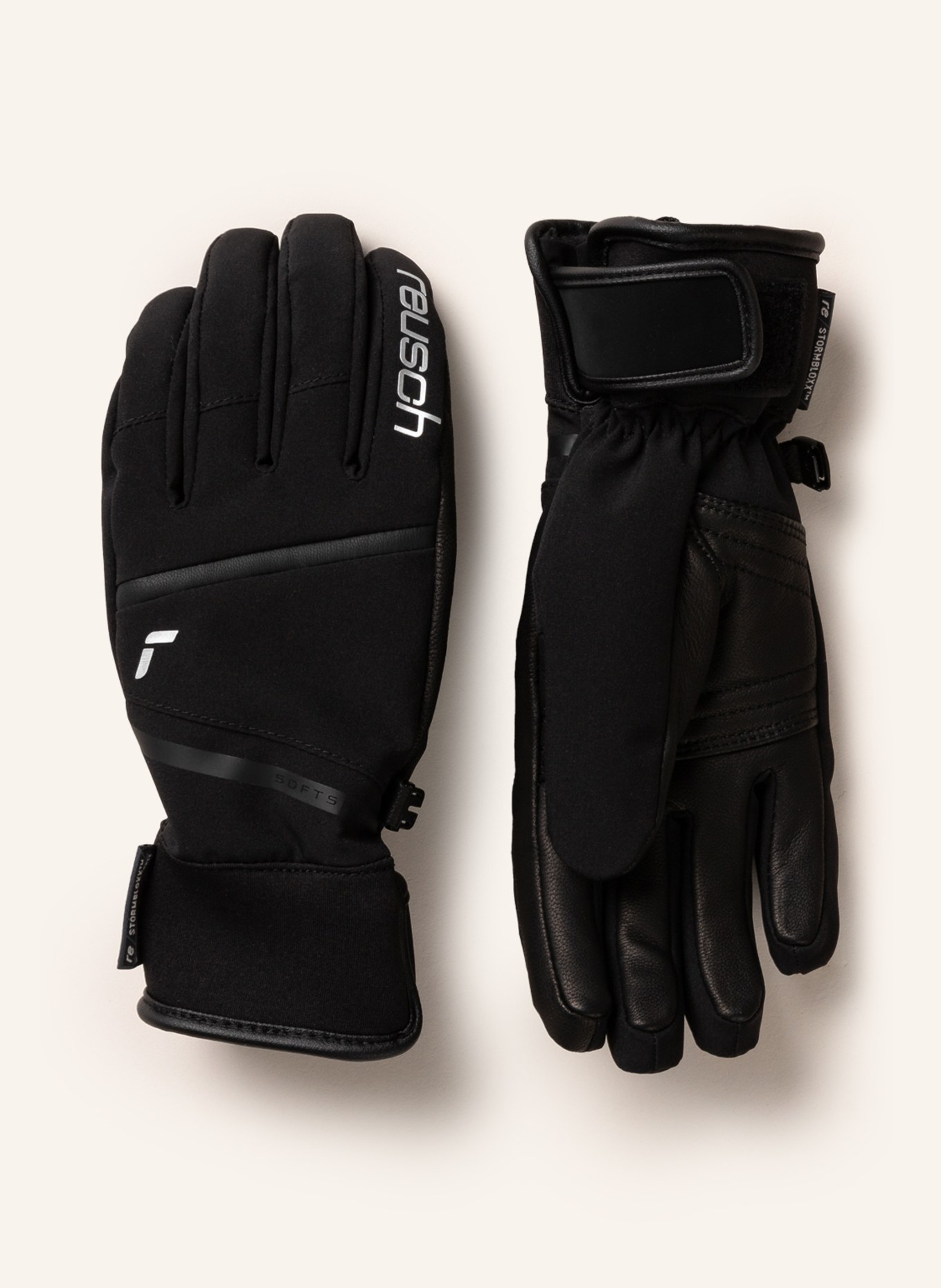 reusch Ski gloves TESSA STORMBLOXX™ with leather, Color: BLACK (Image 1)