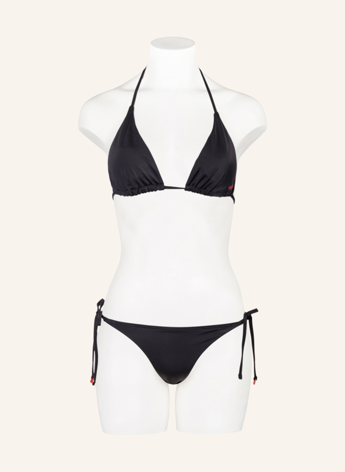 HUGO Triangel-Bikini-Hose PURE , Farbe: SCHWARZ (Bild 2)
