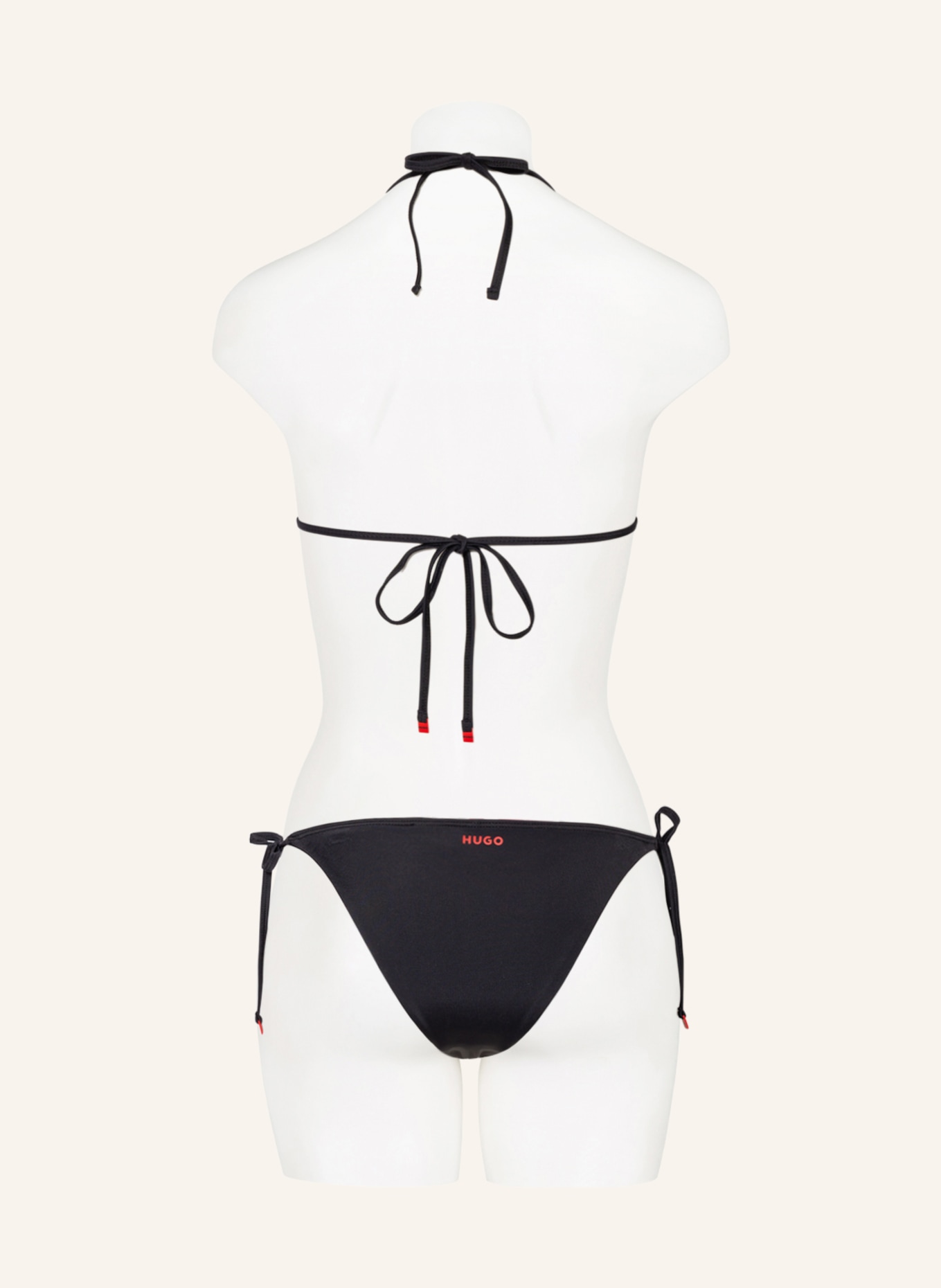 HUGO Triangel-Bikini-Hose PURE , Farbe: SCHWARZ (Bild 3)
