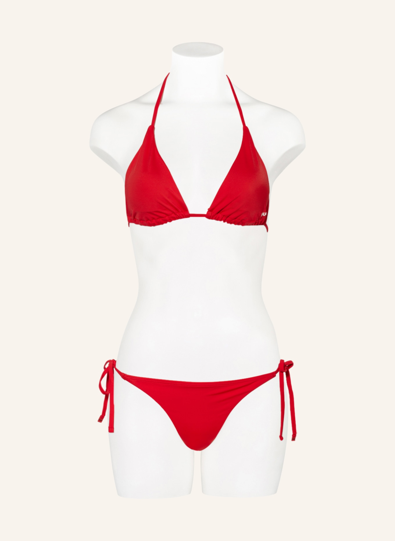 HUGO Triangle bikini top PURE , Color: RED (Image 2)