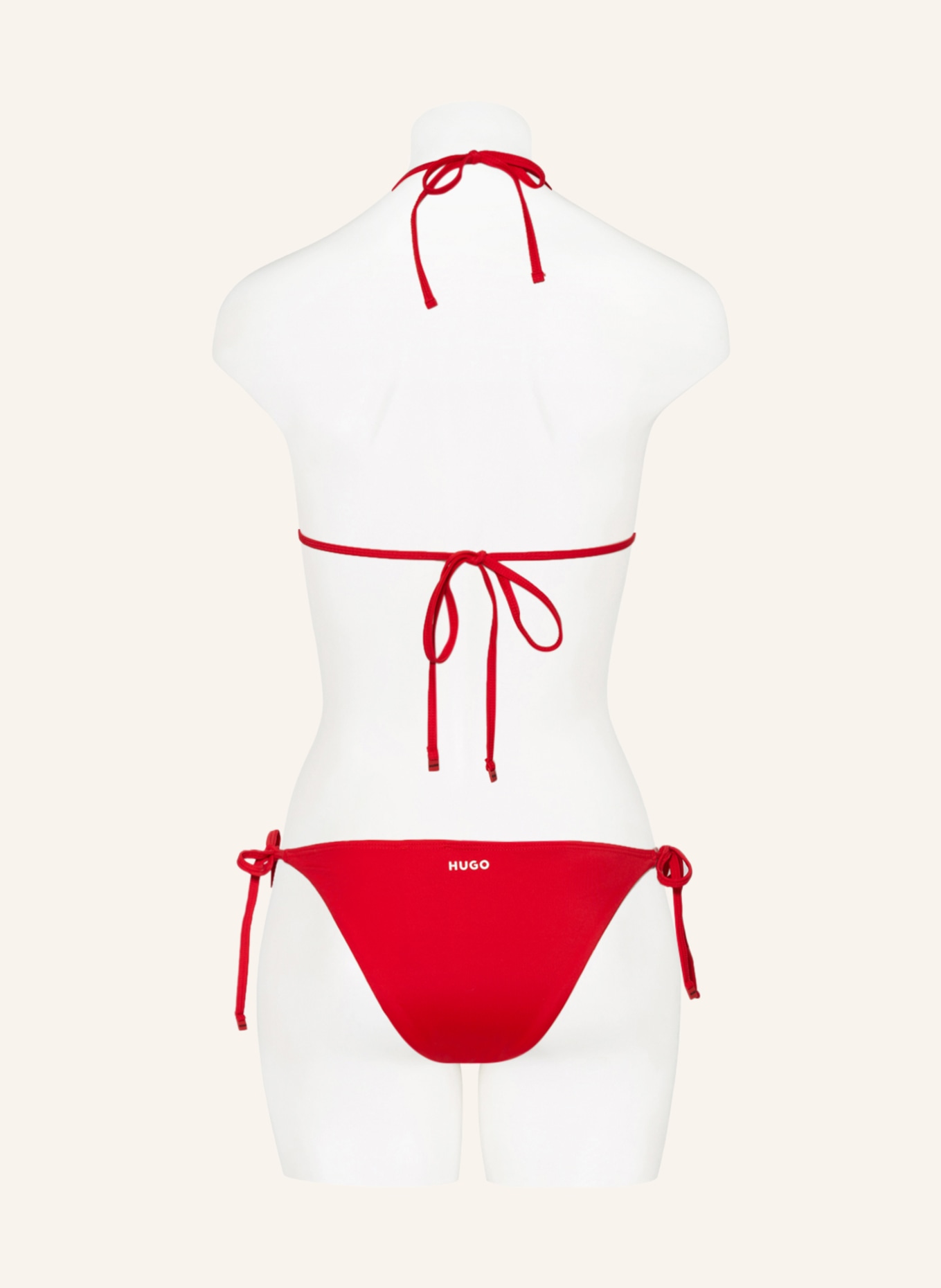 HUGO Triangle bikini top PURE , Color: RED (Image 3)