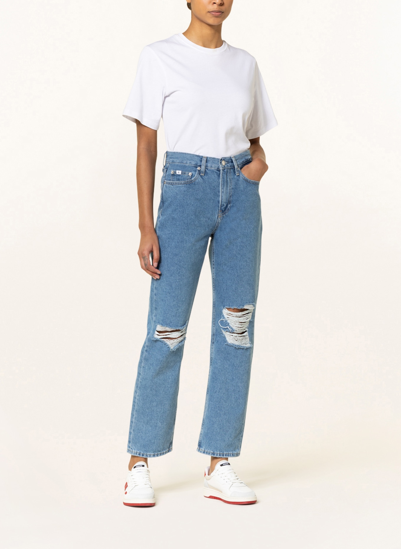 Calvin Klein Jeans Straight Jeans, Farbe: 1AA Denim Light (Bild 2)