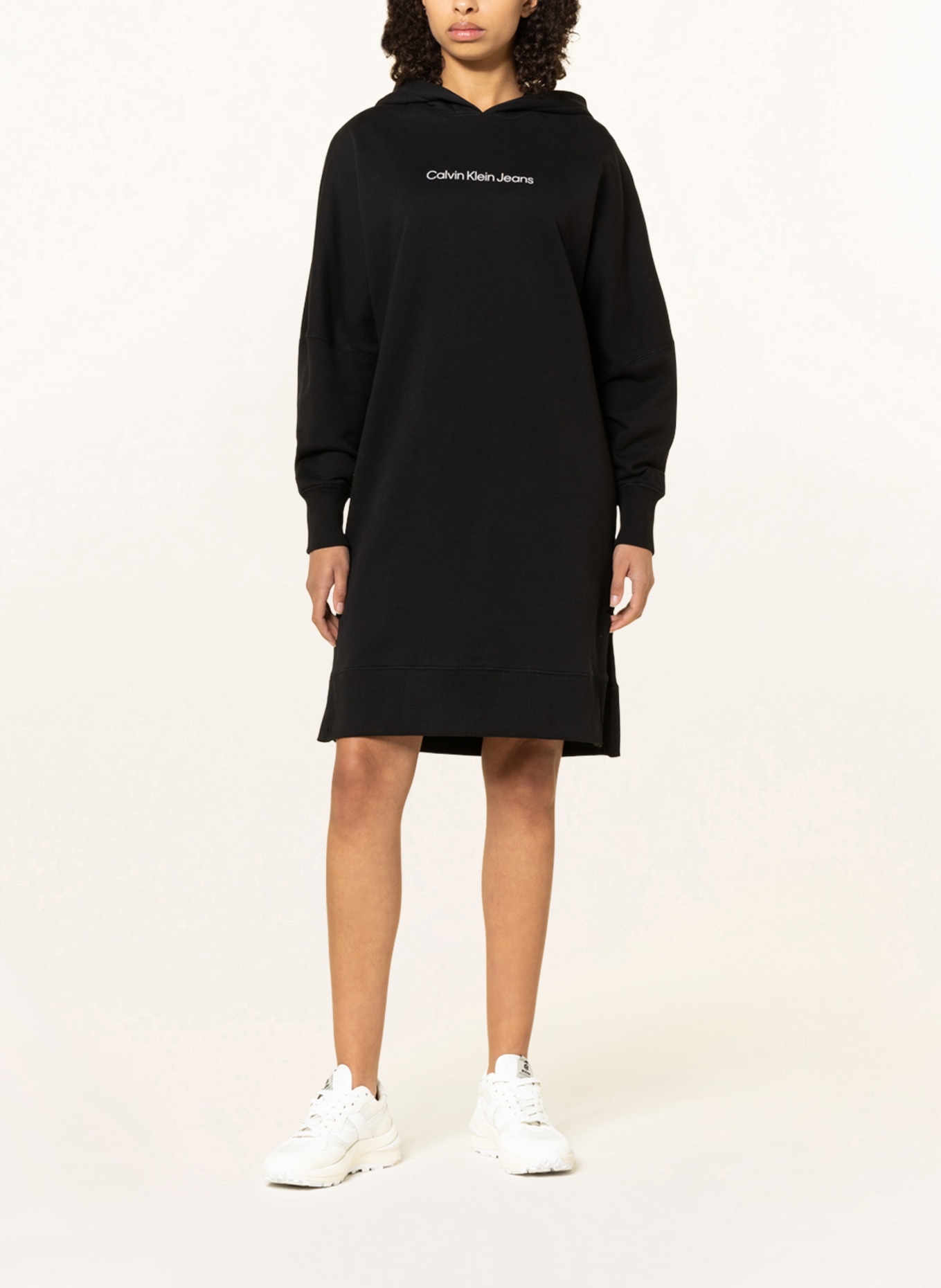 Calvin Klein Jeans Hoodie-Kleid, Farbe: SCHWARZ (Bild 2)