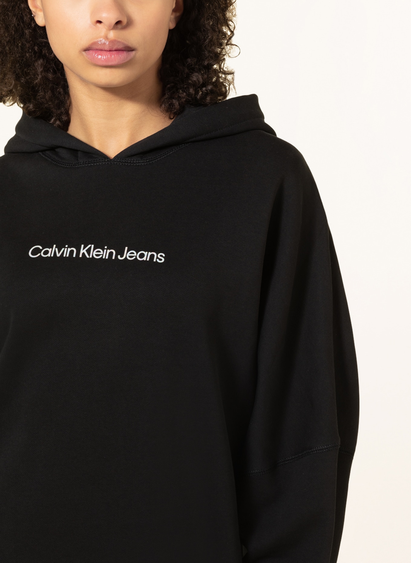 Calvin Klein Jeans Hoodie-Kleid, Farbe: SCHWARZ (Bild 5)