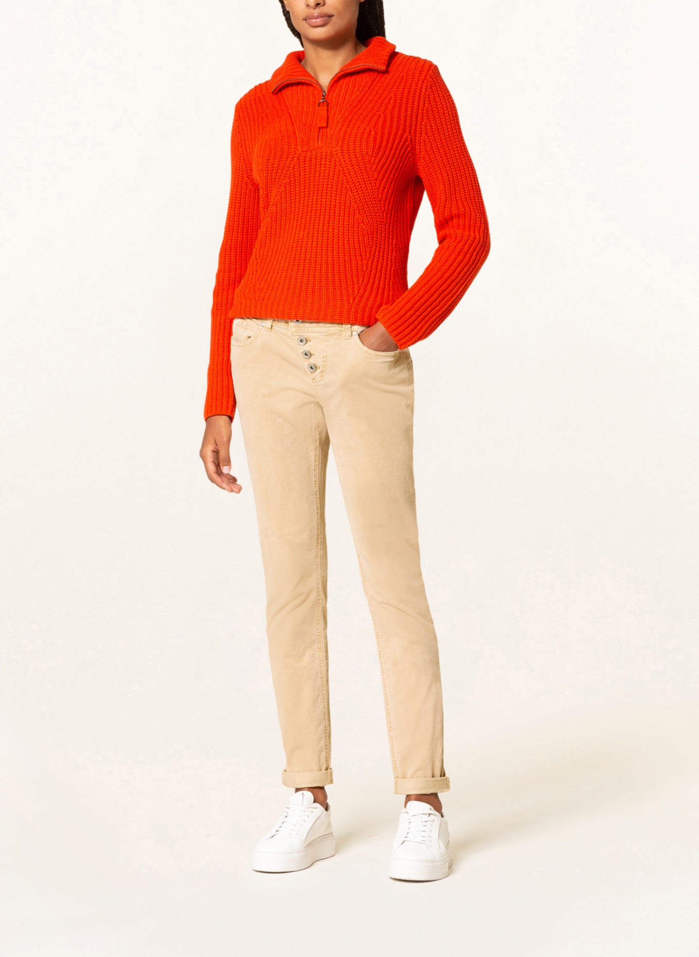 Buena Vista Velvet trousers MALIBU, Color: CREAM (Image 2)