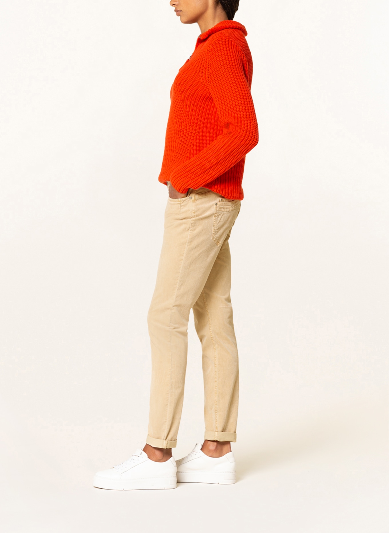 Buena Vista Velvet trousers MALIBU, Color: CREAM (Image 4)