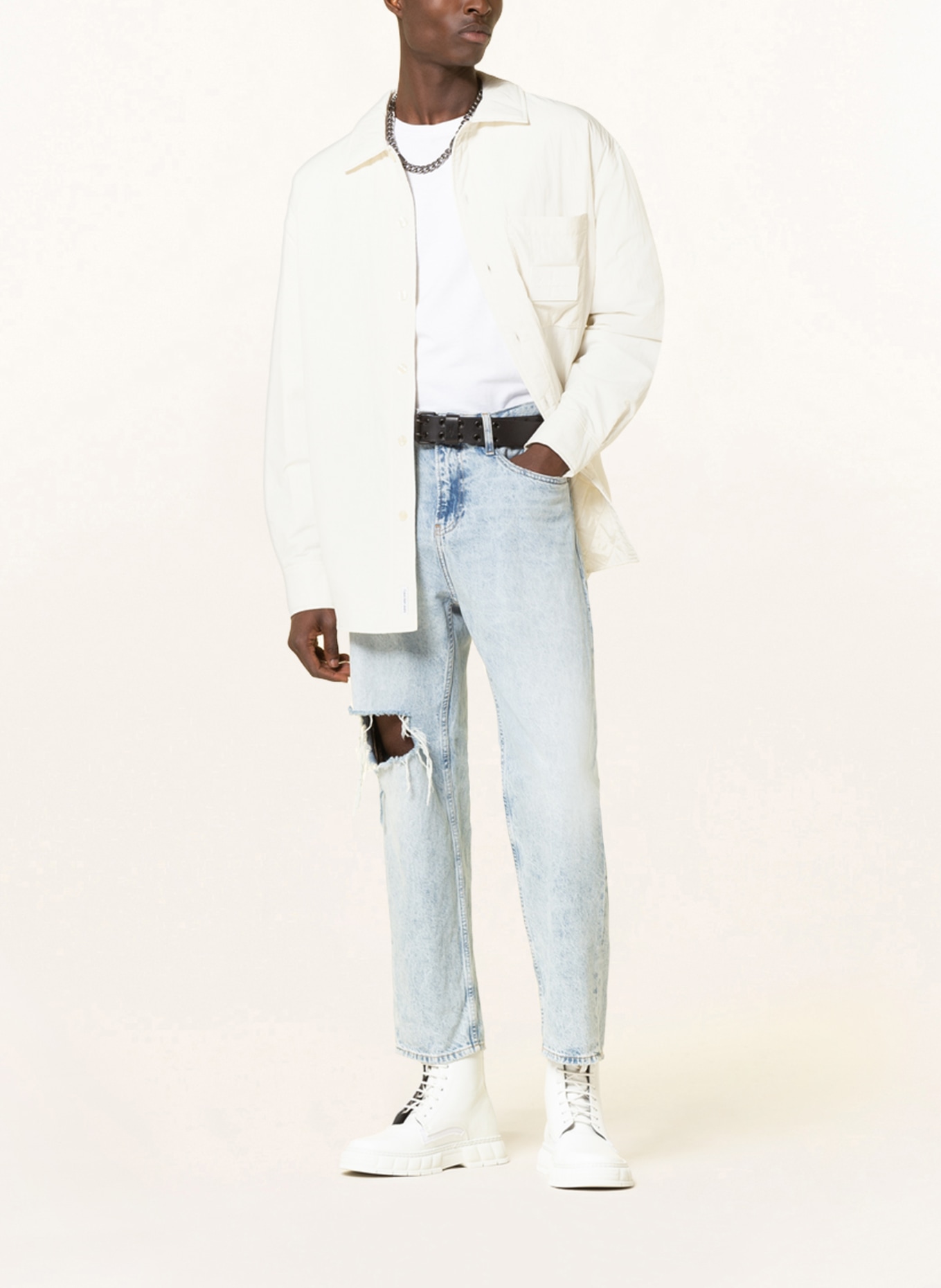 Calvin Klein Jeans Overshirt , Color: WHITE (Image 2)