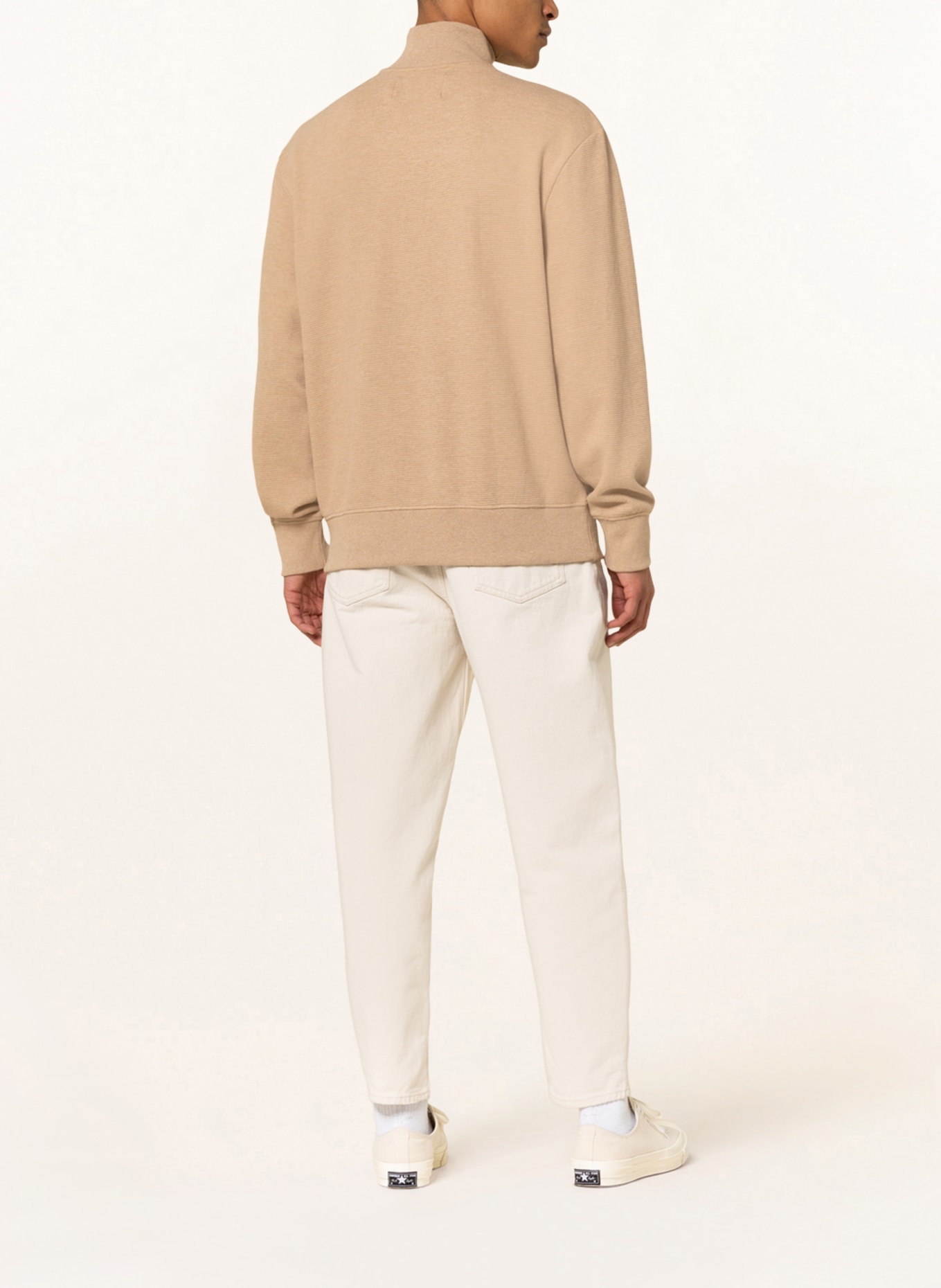 Calvin Klein Jeans Half-zip sweater, Color: BEIGE (Image 3)