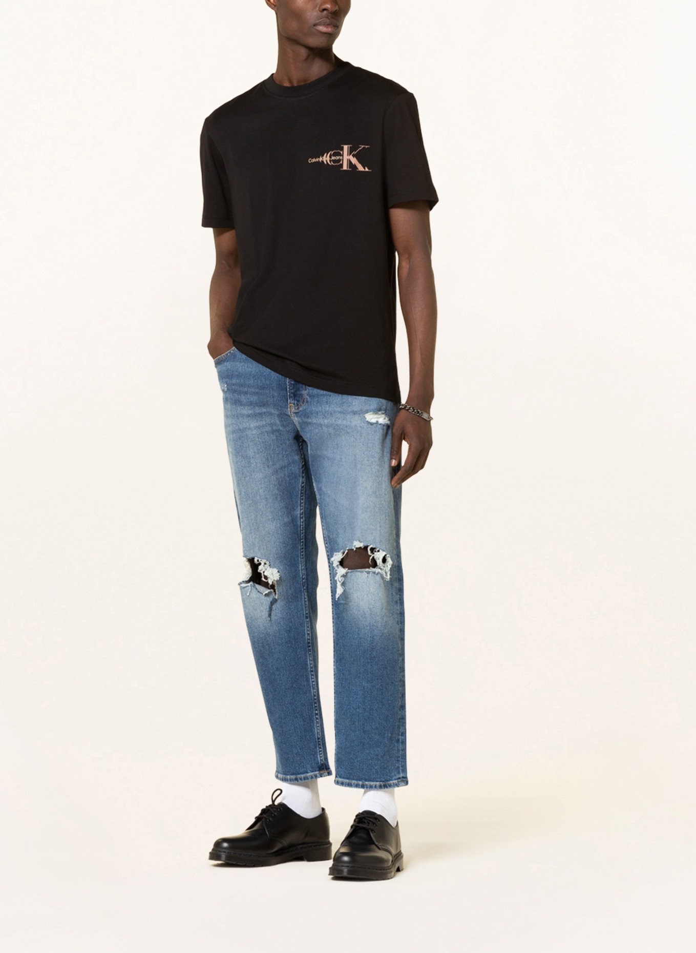 Calvin Klein Jeans Tričko, Barva: ČERNÁ (Obrázek 3)