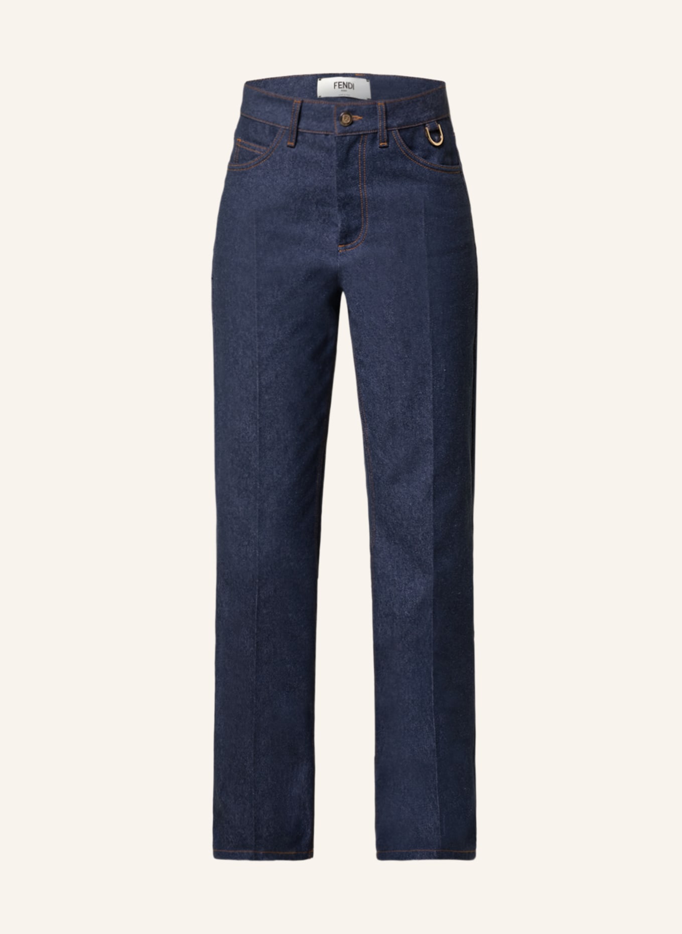 FENDI Straight jeans, Color: F0QA2 DENIM BLUE (Image 1)