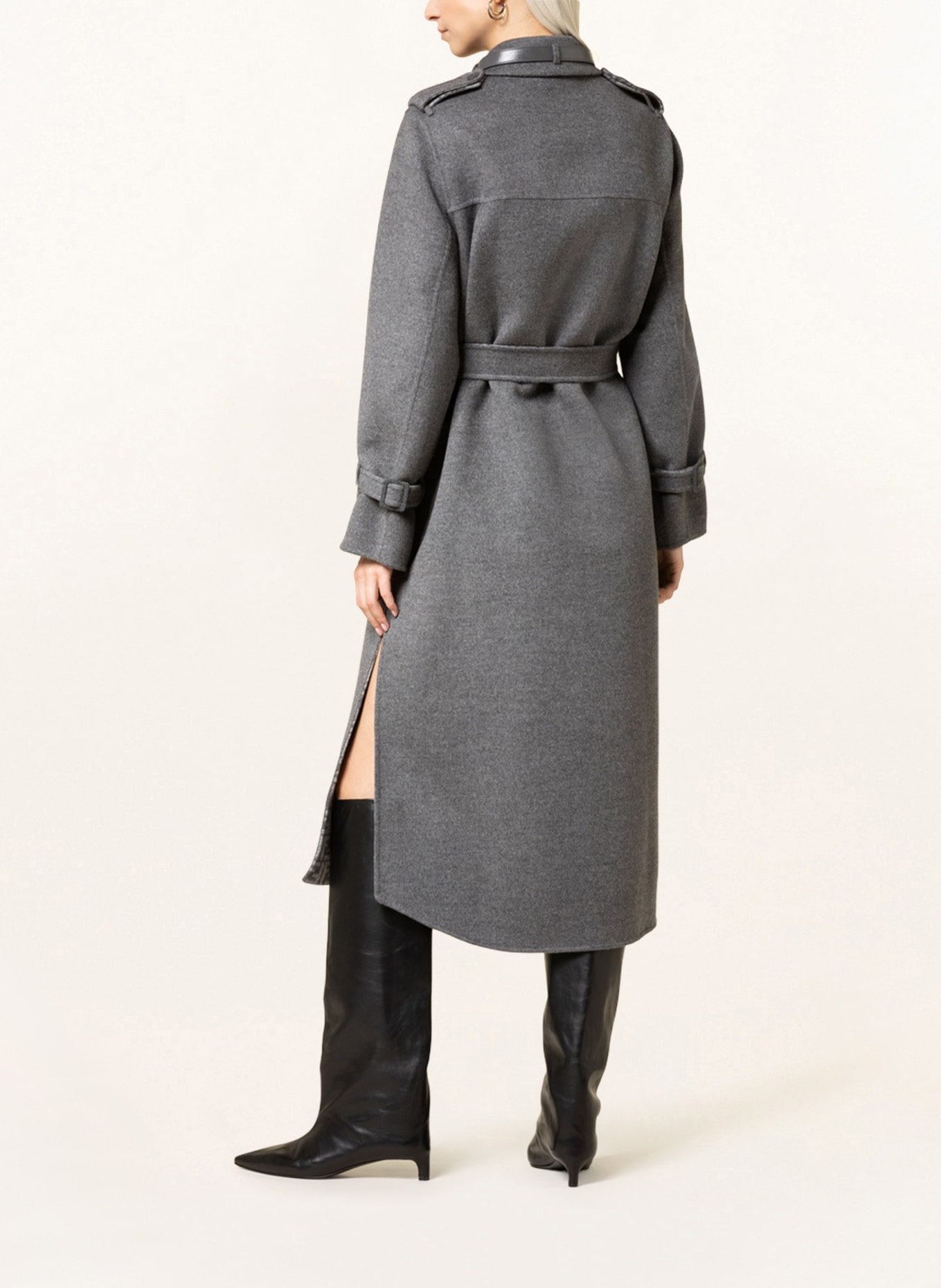 FENDI Trench coat, Color: GRAY (Image 3)