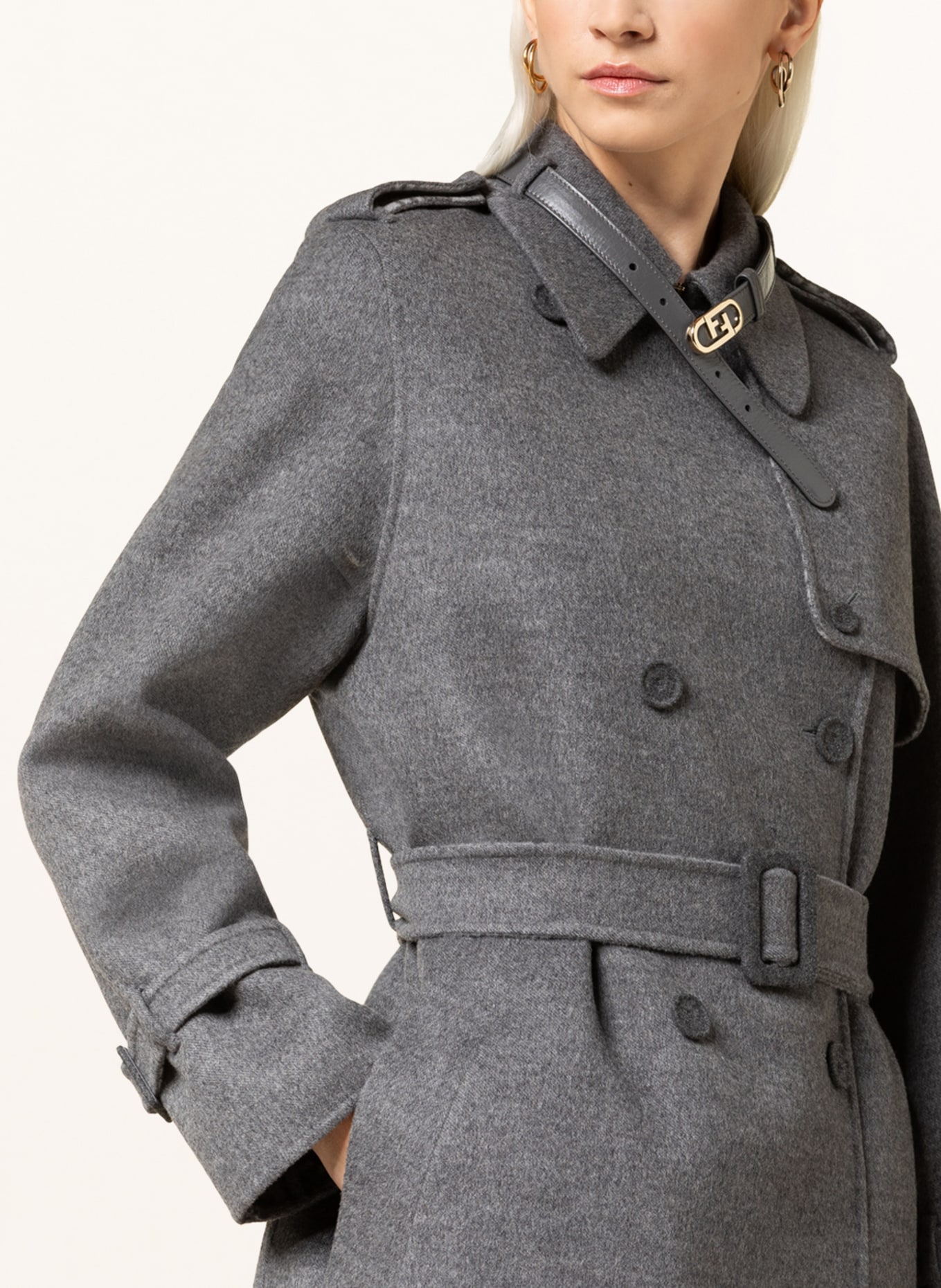 FENDI Trenchcoat, Farbe: GRAU (Bild 4)