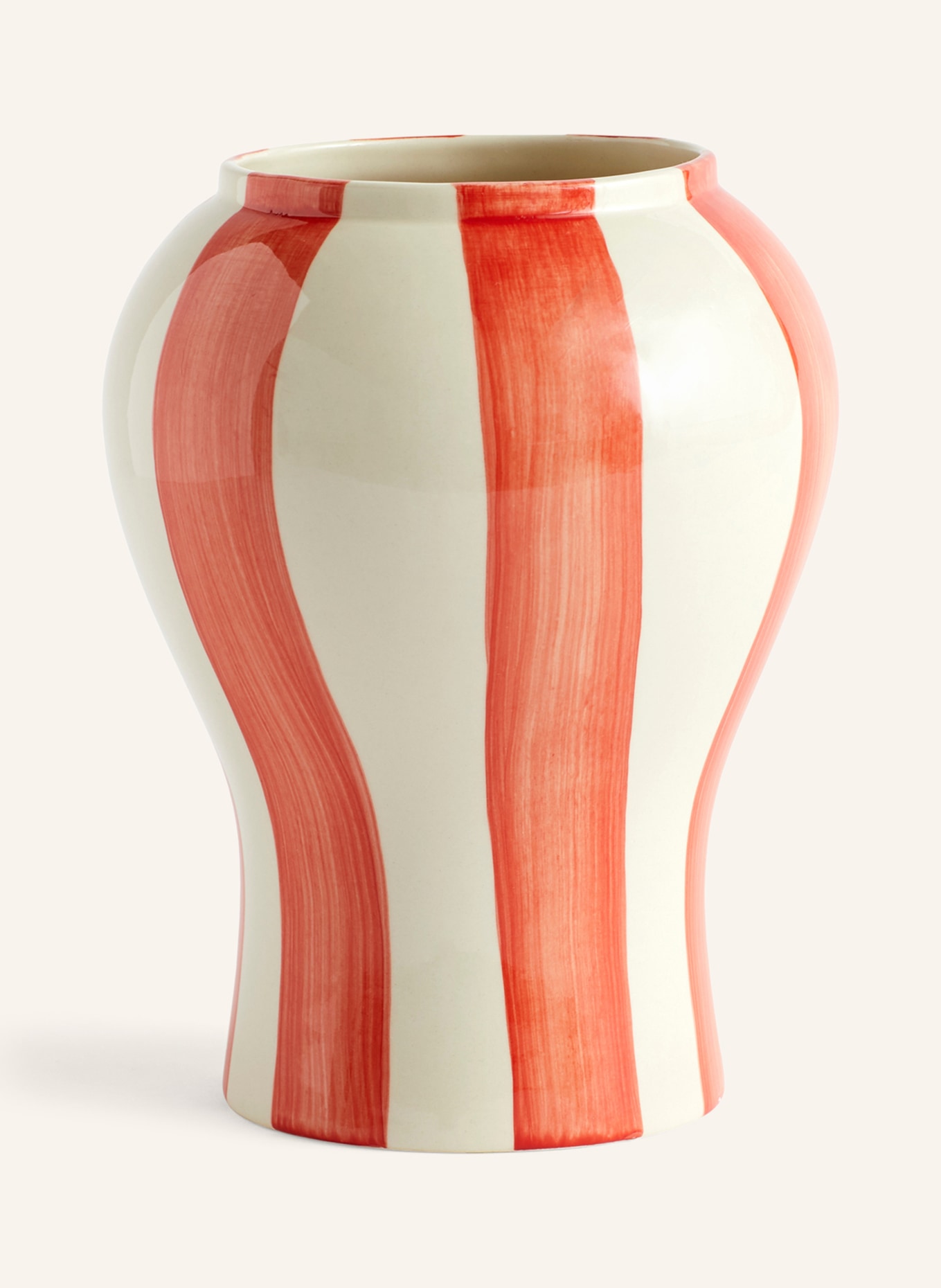 HAY Vase SOBREMESA , Farbe: ROT/ CREME (Bild 1)