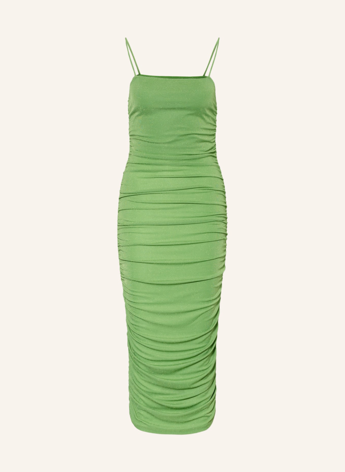 ENVII Jersey dress ENMARS with glitter thread, Color: NEON GREEN (Image 1)