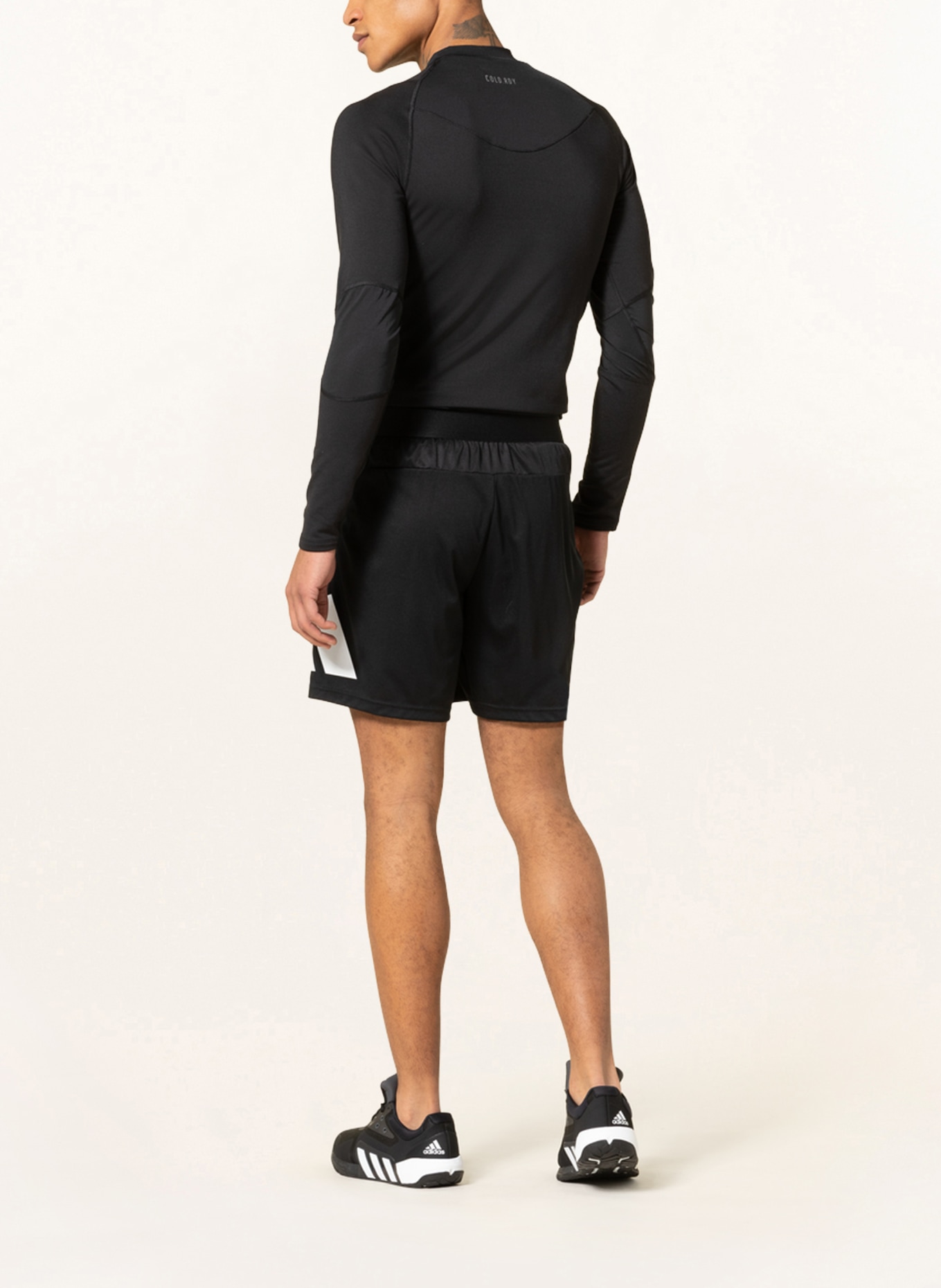 adidas Training shorts ESSENTIALS, Color: BLACK/ WHITE (Image 3)